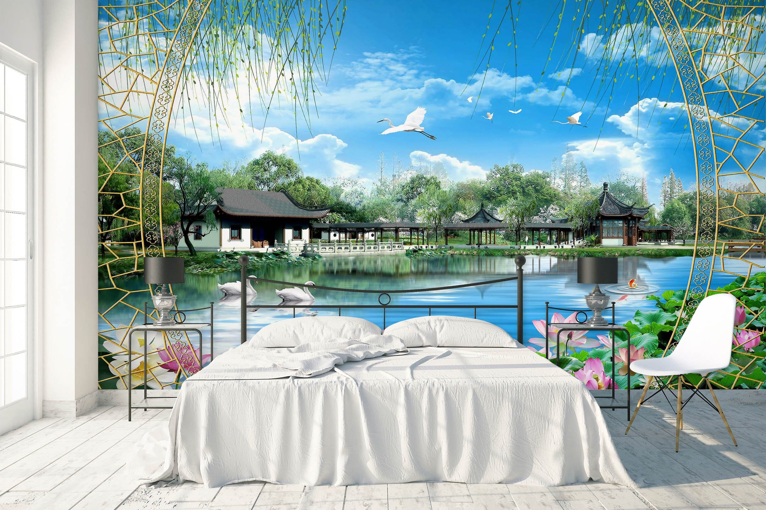 3D Spring Park 1623 Wall Murals Wallpaper AJ Wallpaper 2