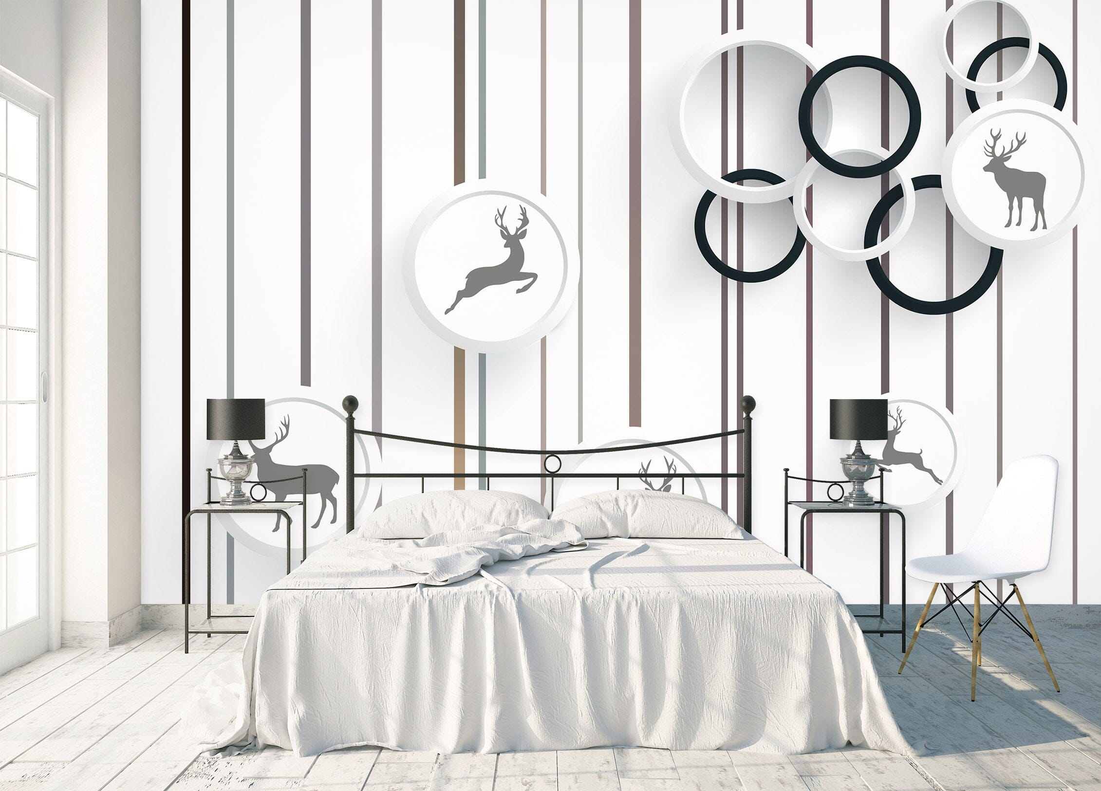 3D Simple Circle 1456 Wall Murals Wallpaper AJ Wallpaper 2