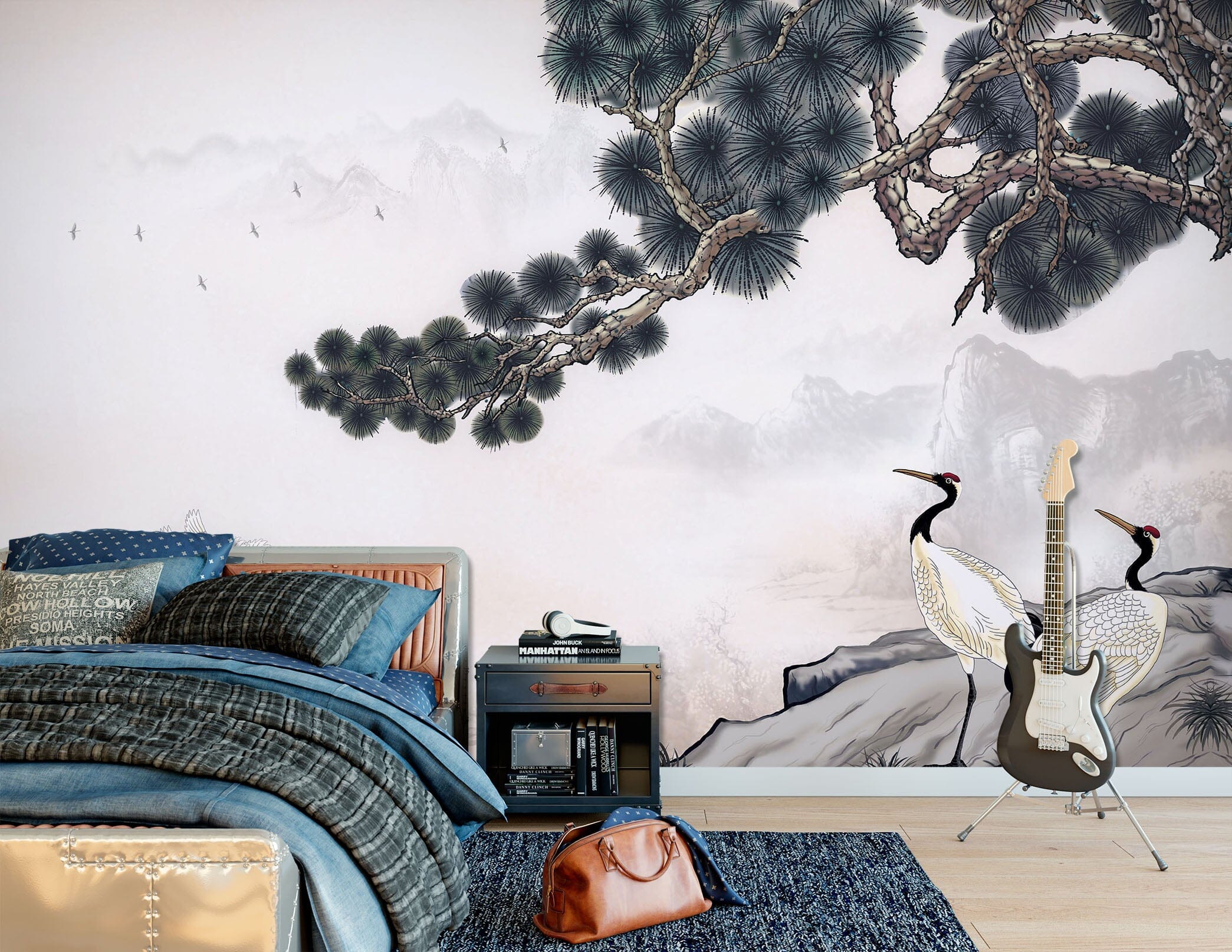 3D Misty Valley 1630 Wall Murals Wallpaper AJ Wallpaper 2