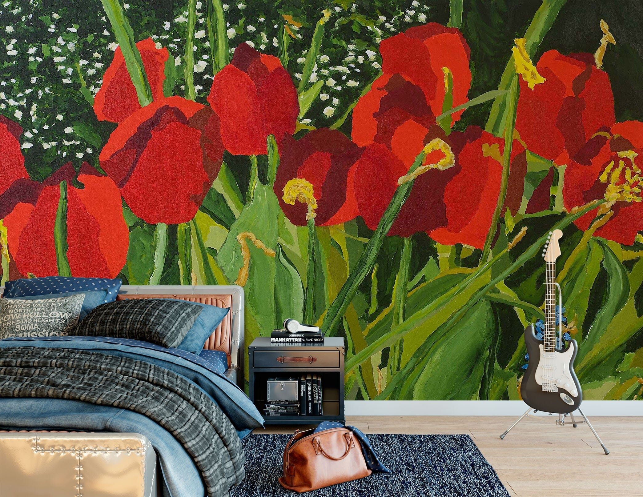 3D Wild Flowers 161 Allan P. Friedlander Wall Mural Wall Murals Wallpaper AJ Wallpaper 2