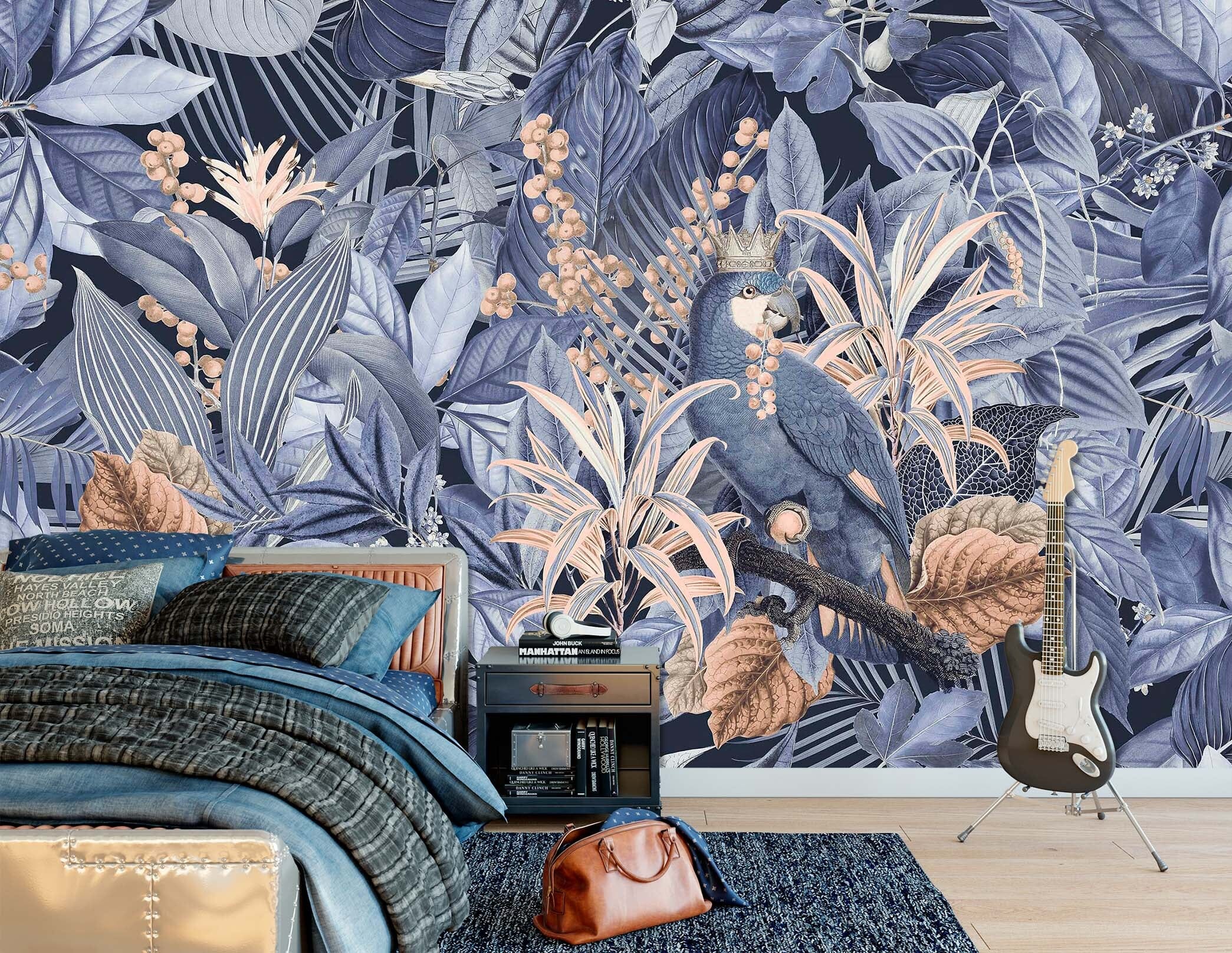 3D Purple Forest 1005 Andrea haase Wall Mural Wall Murals Wallpaper AJ Wallpaper 2