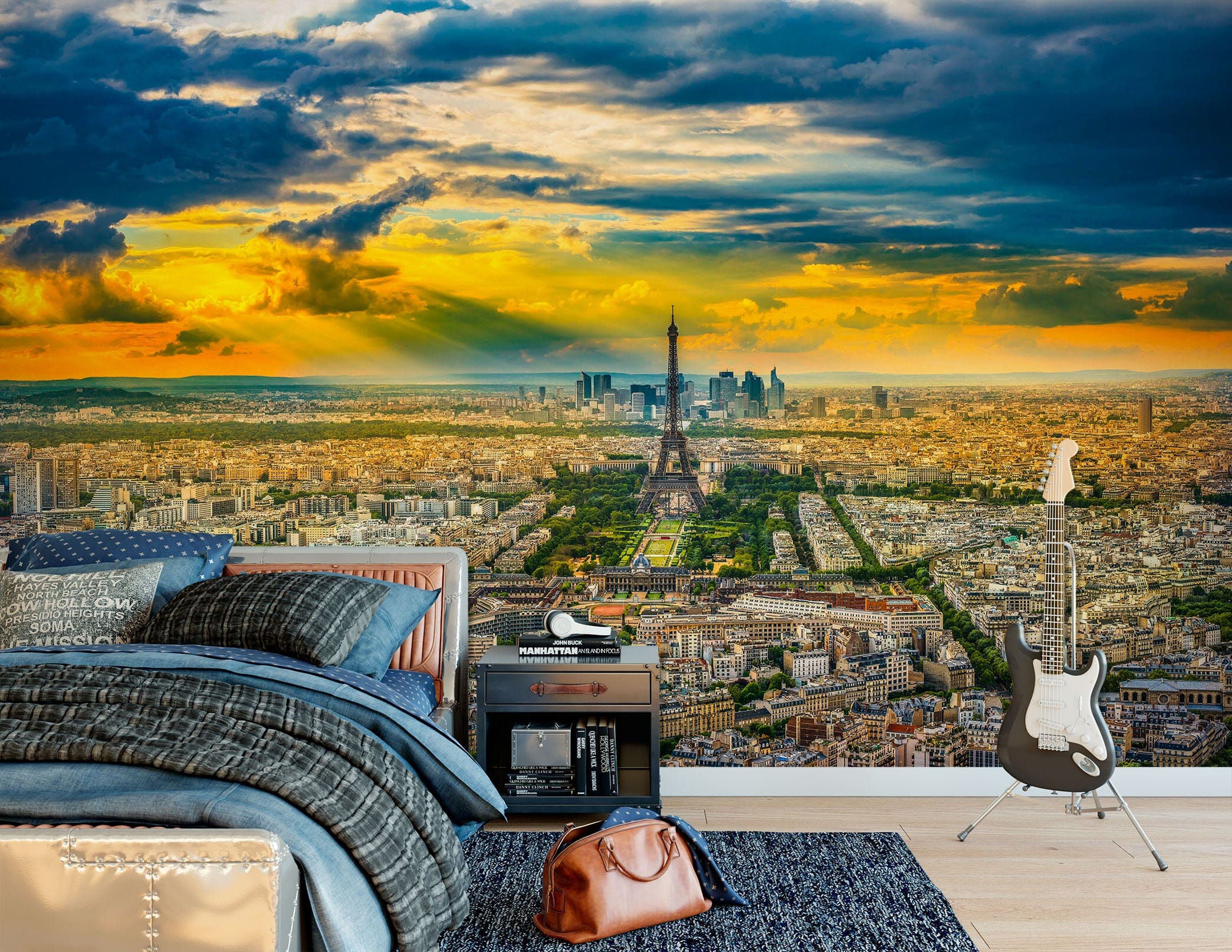 3D Sunset City 1409 Marco Carmassi Wall Mural Wall Murals Wallpaper AJ Wallpaper 2