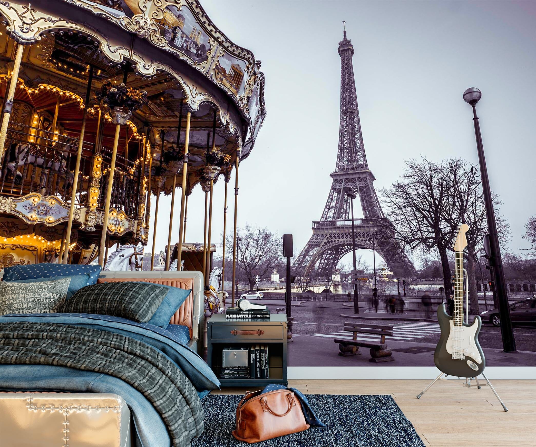 3D Eiffel Tower 1412 Assaf Frank Wall Mural Wall Murals Wallpaper AJ Wallpaper 2