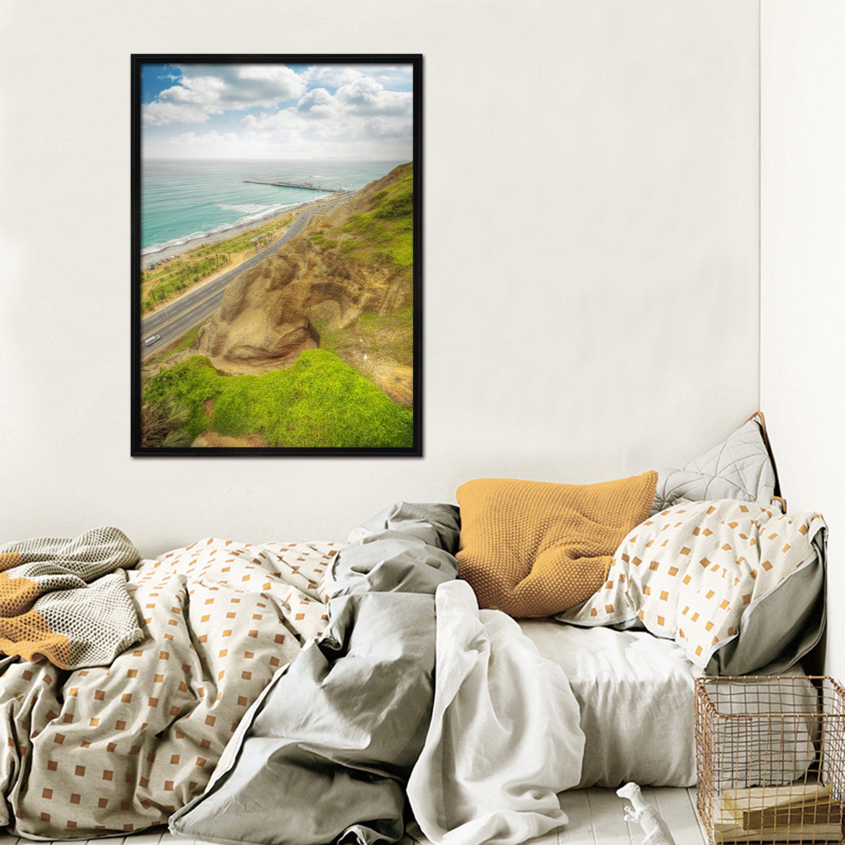 3D Alpine Road 020 Fake Framed Print Painting Wallpaper AJ Creativity Home