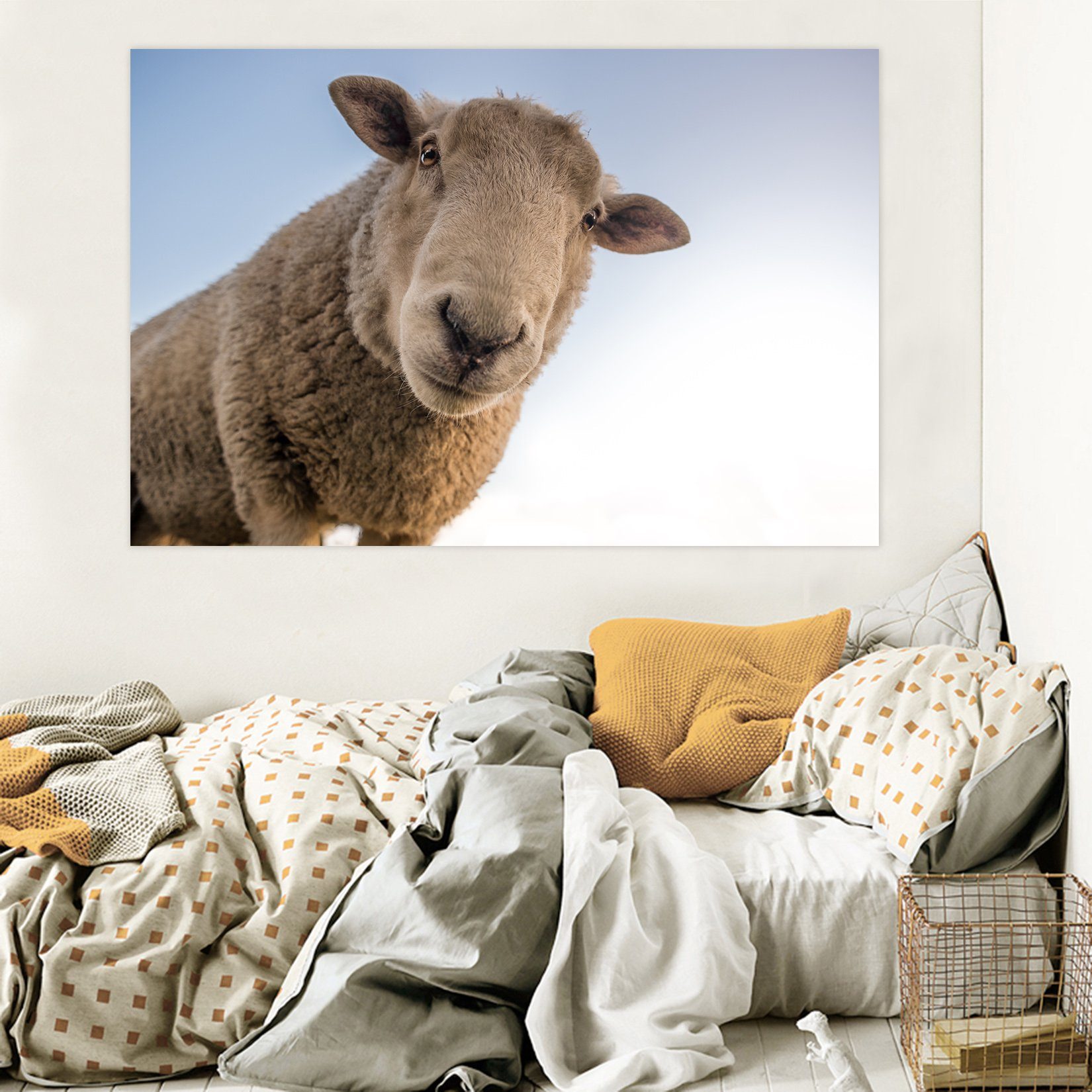 3D Sheep 112 Animal Wall Stickers Wallpaper AJ Wallpaper 2