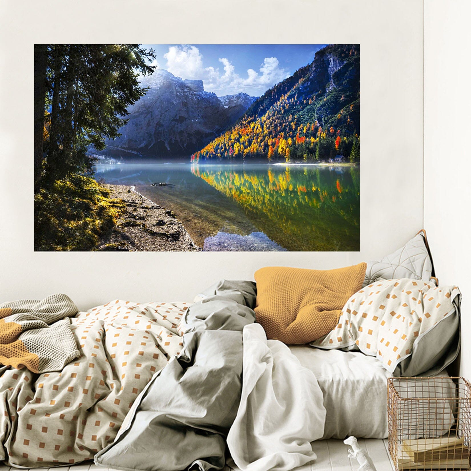3D Blue Lake 115 Marco Carmassi Wall Sticker Wallpaper AJ Wallpaper 2