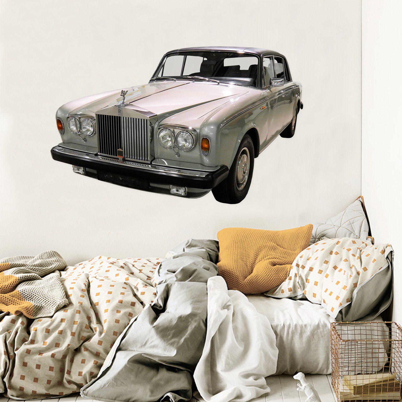 3D Rolls Royce White 0305 Vehicles Wallpaper AJ Wallpaper