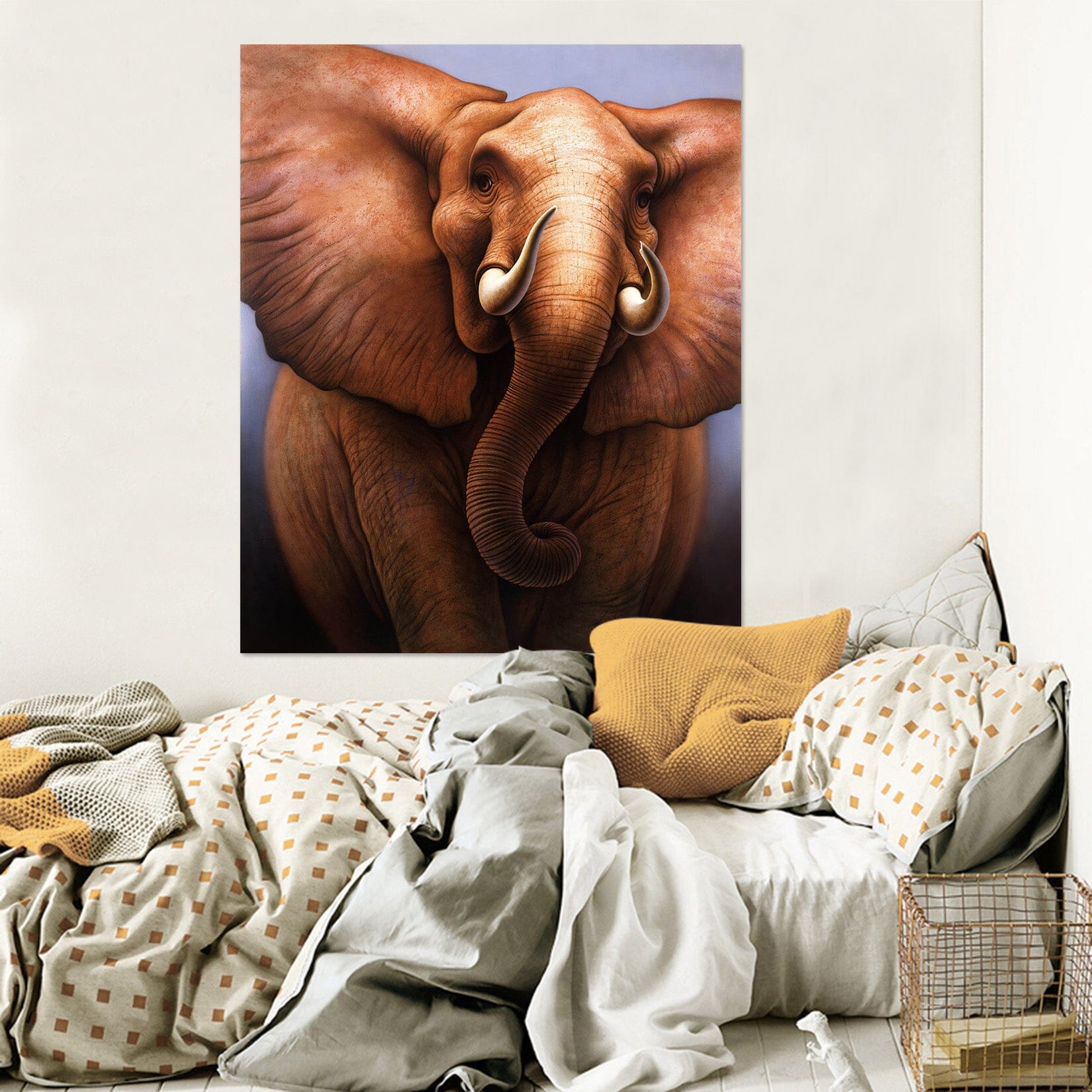 3D Elephant 033 Jerry LoFaro Wall Sticker Wallpaper AJ Wallpaper 2