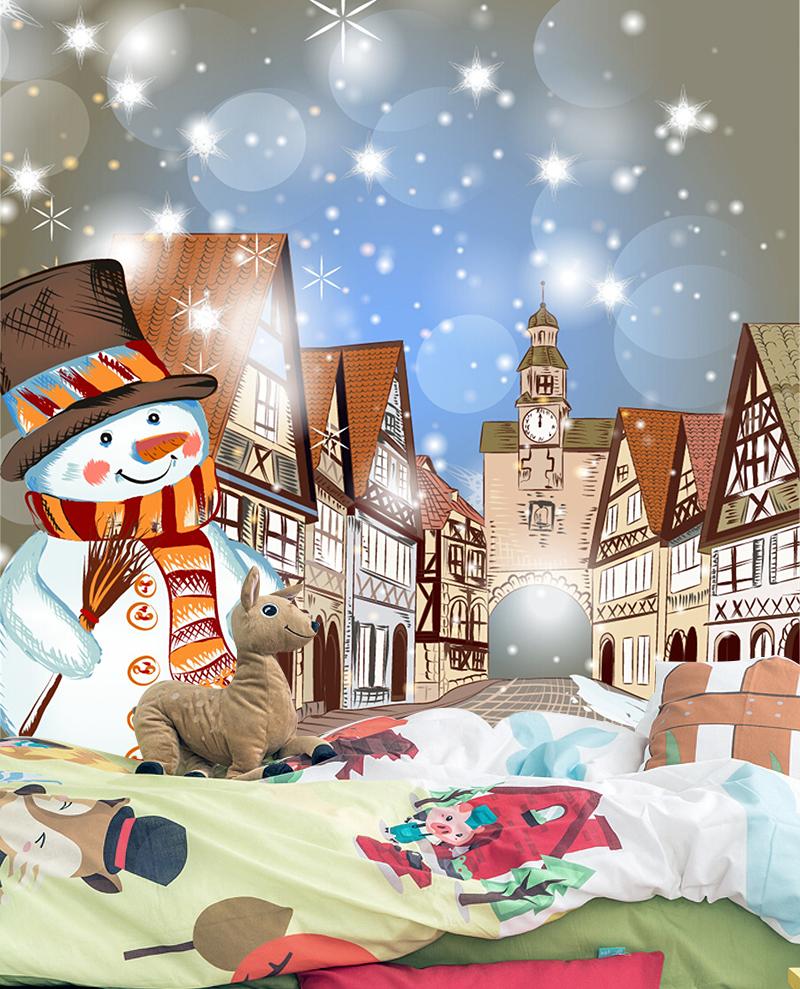3D Town Snowman 107 Wallpaper AJ Wallpaper