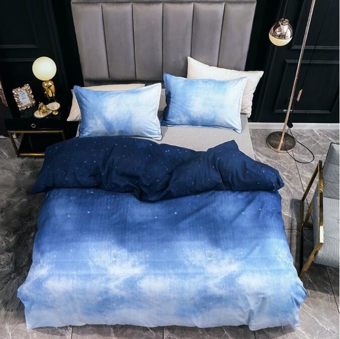 3D Blue Gradient 2096 Bed Pillowcases Quilt