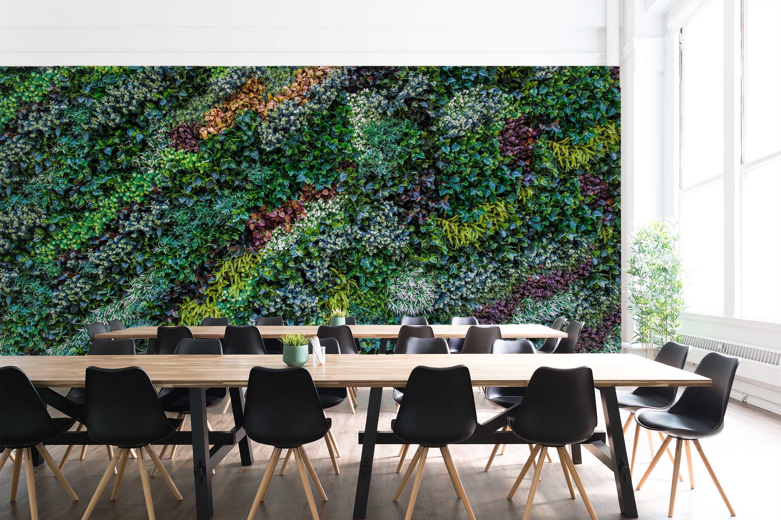 3D Leaves Everywhere Leaf Plant Wall 1345 Wallpaper AJ Wallpaper 2