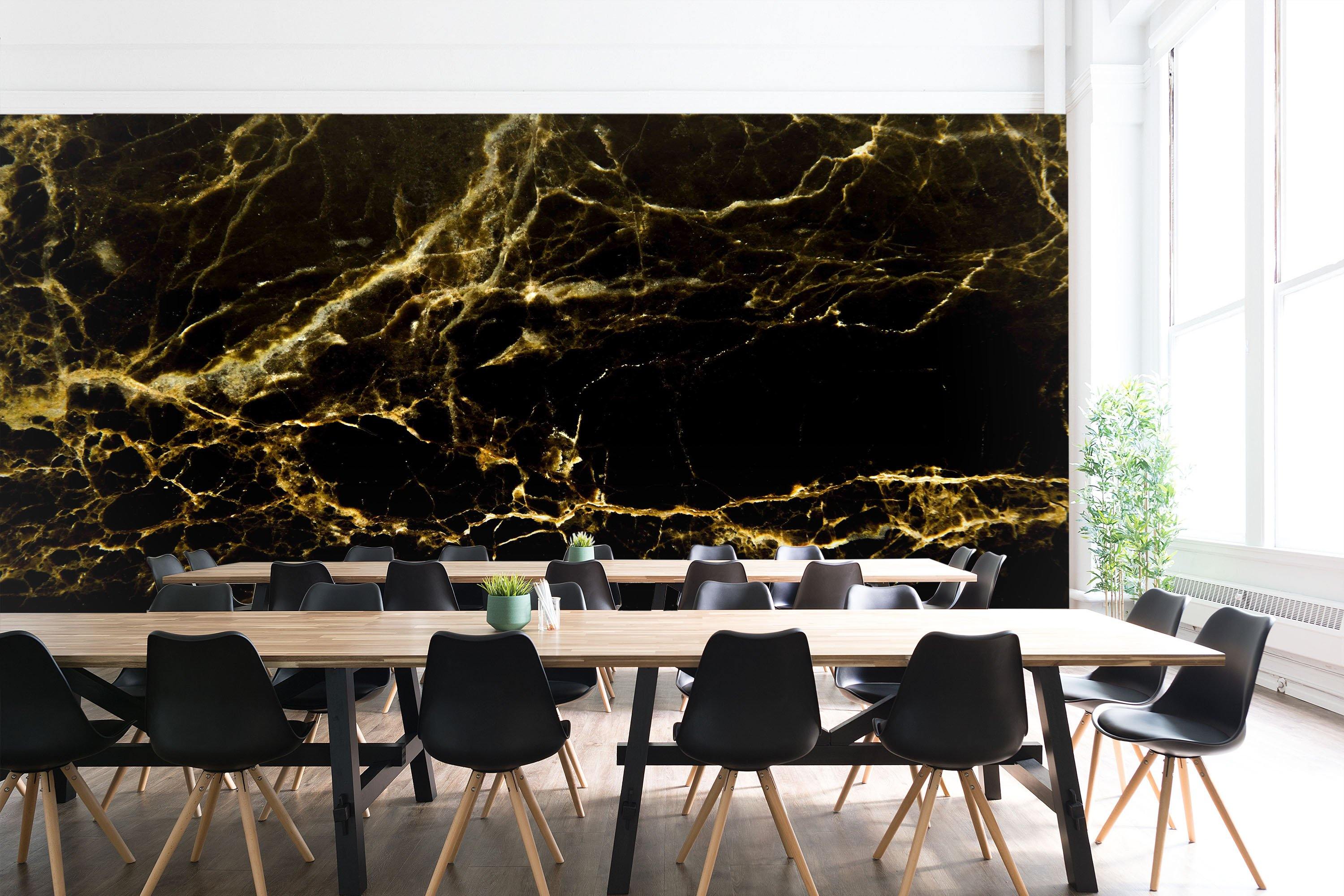 3D Black Gold Irregular 47 Wallpaper AJ Wallpaper