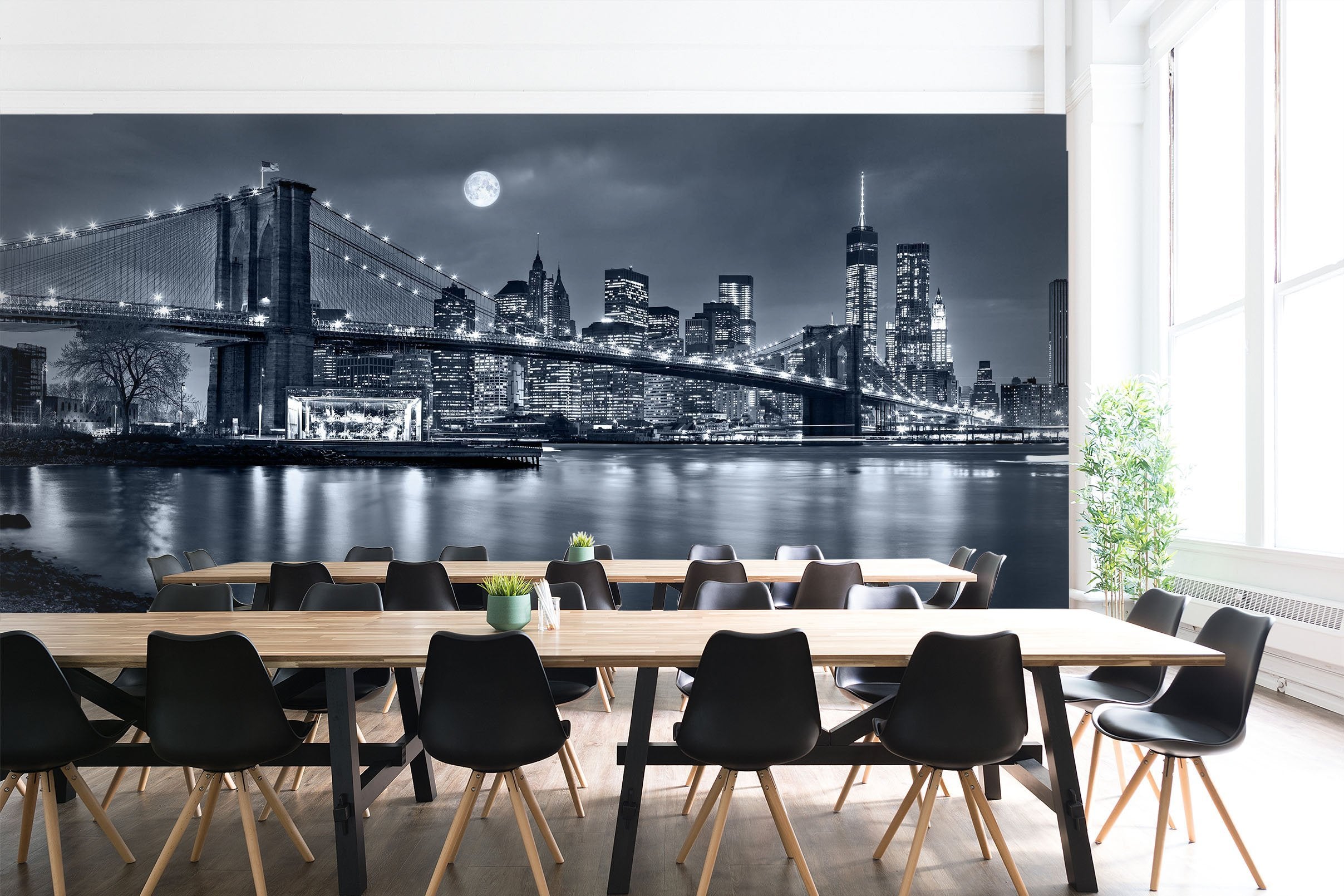 3D Lighting bridge with moonlight 28 Wall Murals Wallpaper AJ Wallpaper