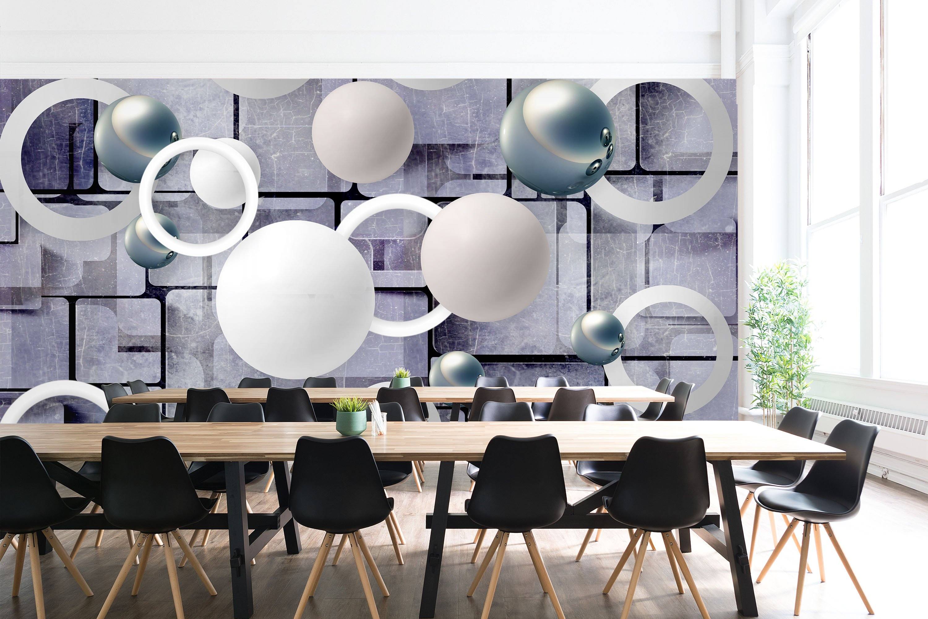 3D White Ball Circle 80 Wallpaper AJ Wallpaper