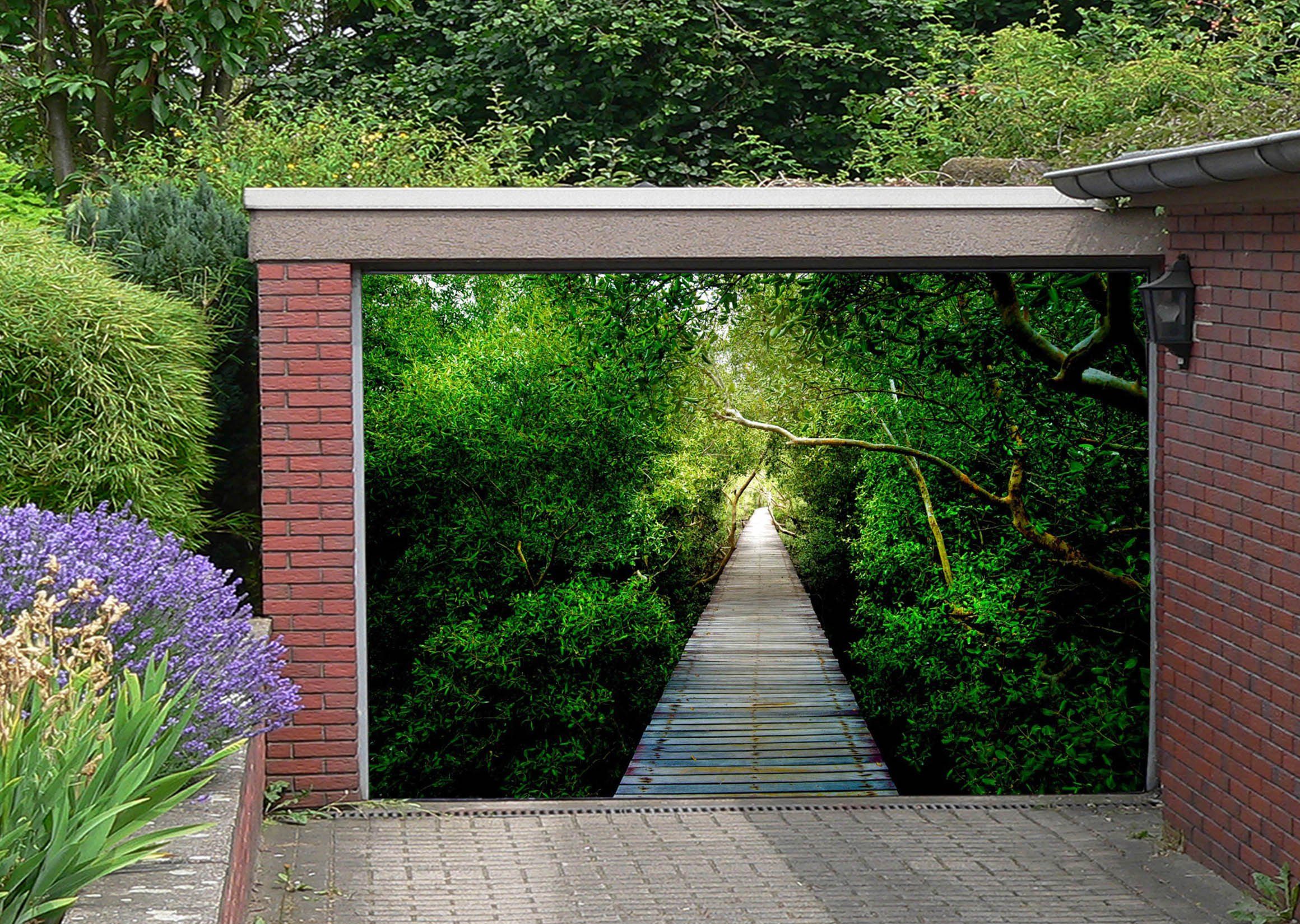 3D Forest Wood Road 401 Garage Door Mural Wallpaper AJ Wallpaper