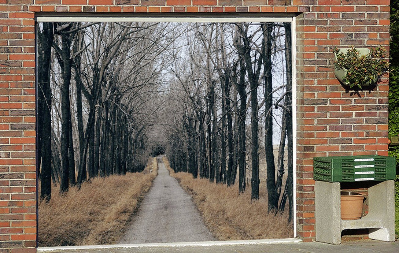 3D Roadside Weeds Trees 163 Garage Door Mural Wallpaper AJ Wallpaper