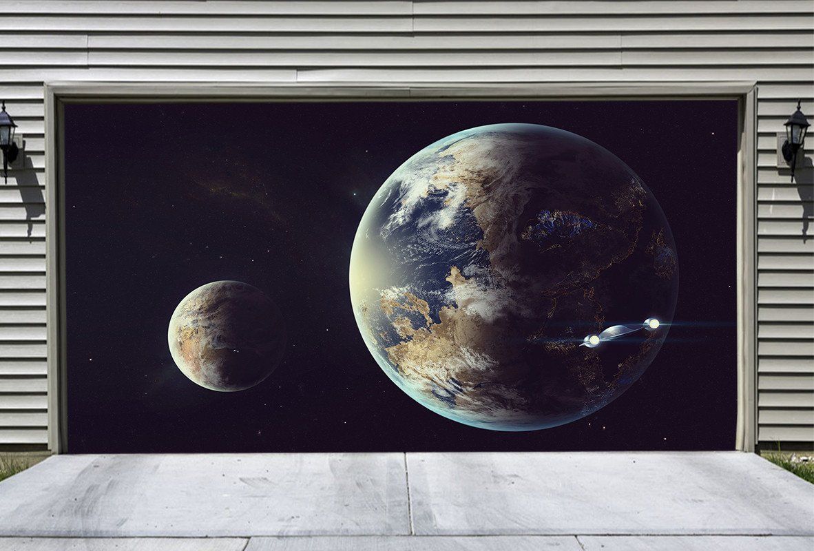 3D Space Planets 262 Garage Door Mural Wallpaper AJ Wallpaper