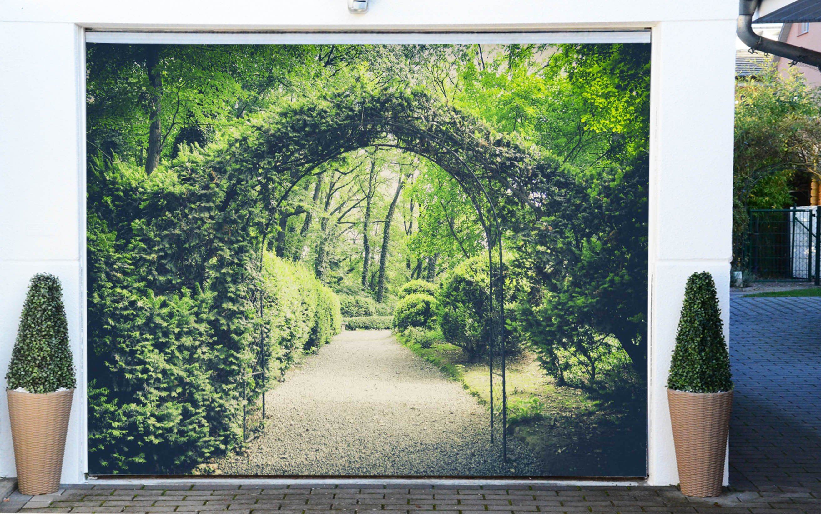 3D Rattans Arches 411 Garage Door Mural Wallpaper AJ Wallpaper