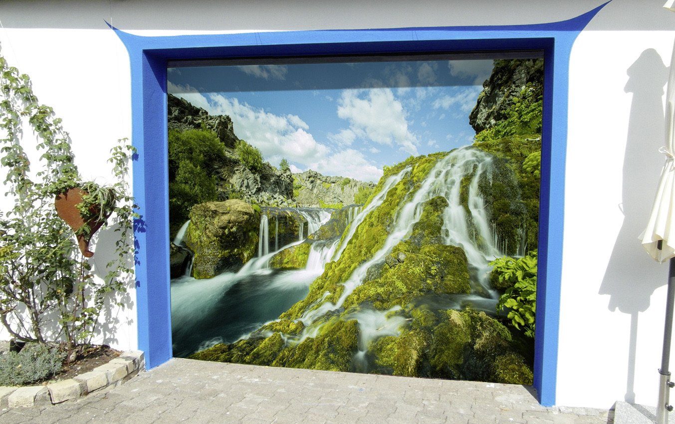 3D Mountain Rivers 250 Garage Door Mural Wallpaper AJ Wallpaper