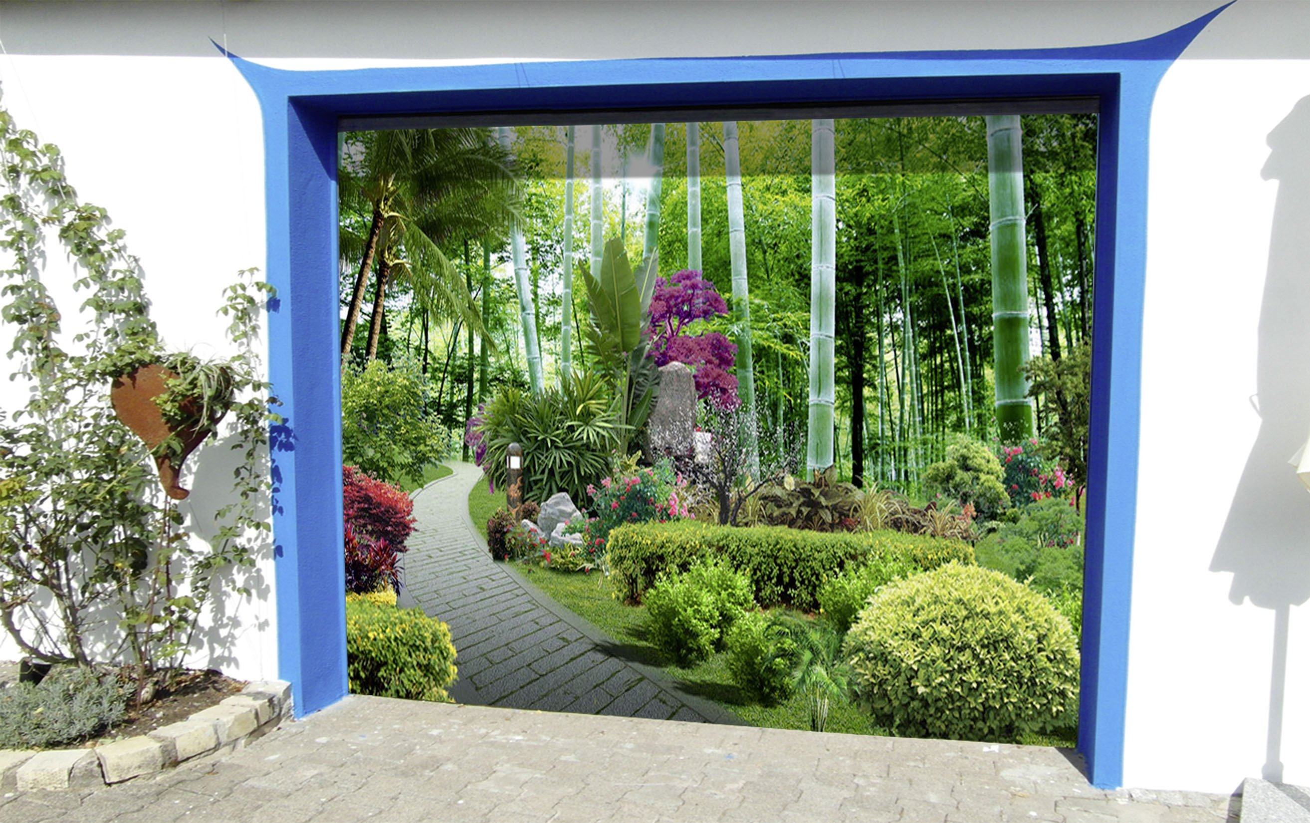 3D Bamboo Forest 393 Garage Door Mural Wallpaper AJ Wallpaper