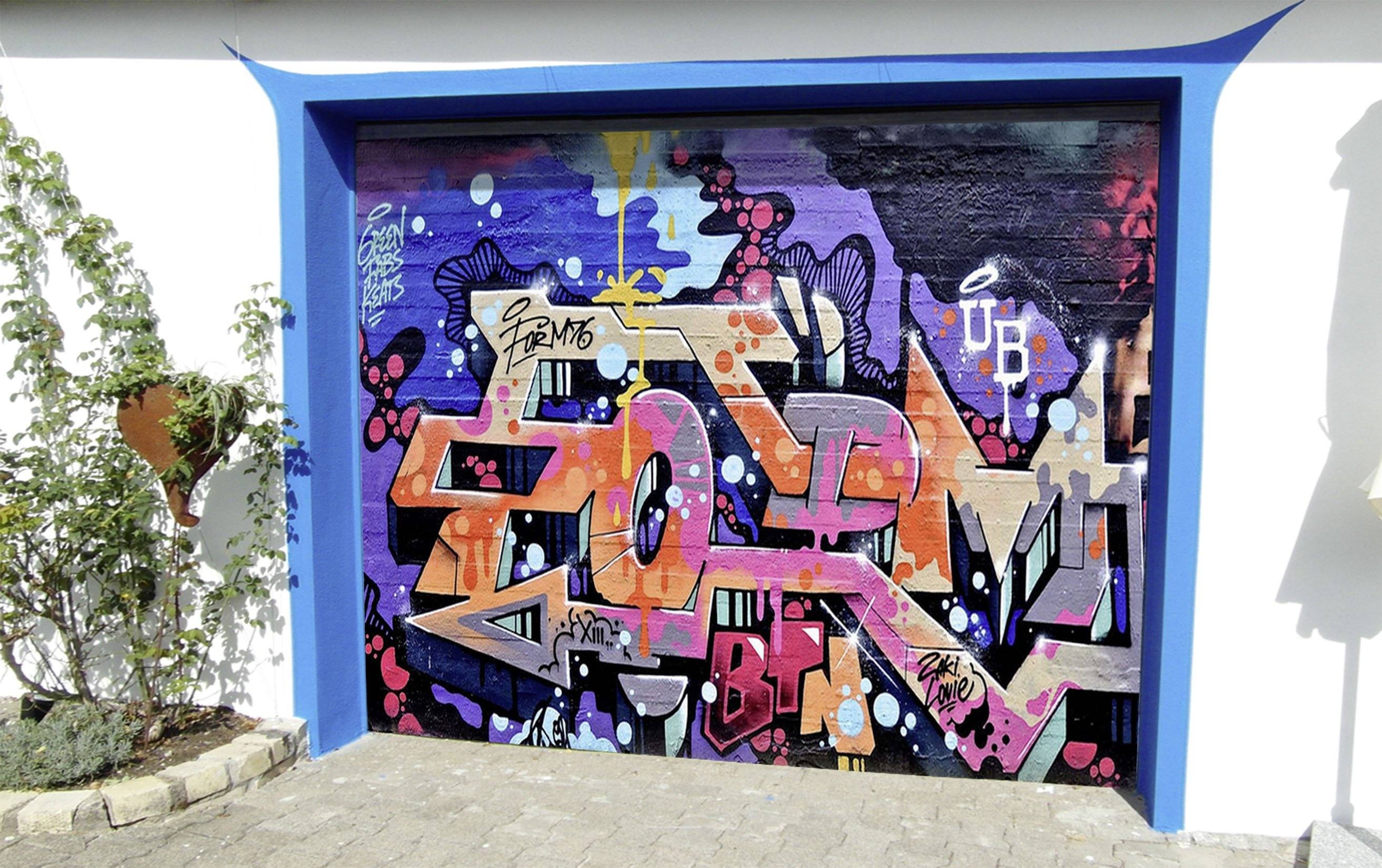 3D Pretty Graffiti 47 Garage Door Mural Wallpaper AJ Wallpaper