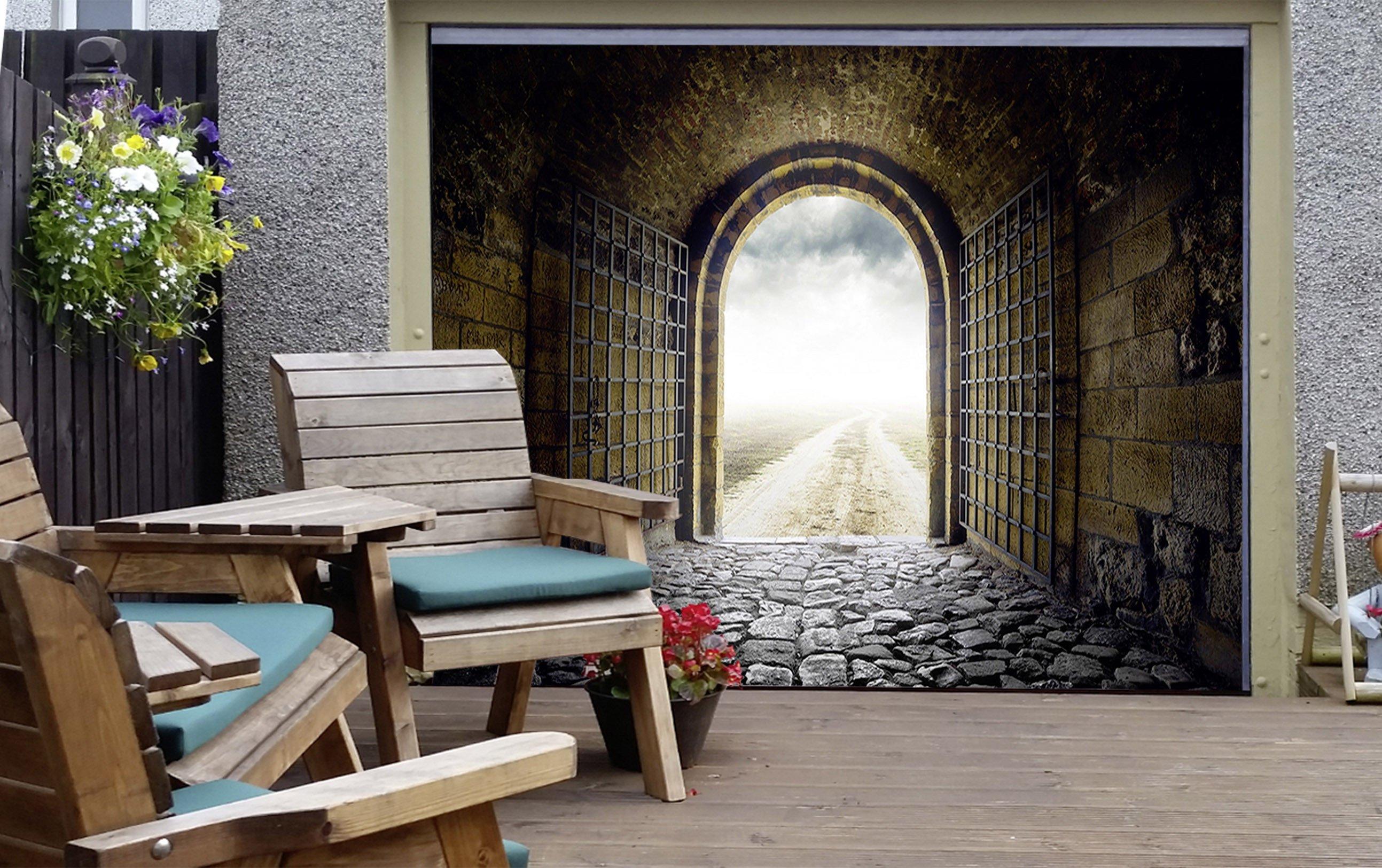 3D Gate Road Scenery 479 Garage Door Mural Wallpaper AJ Wallpaper