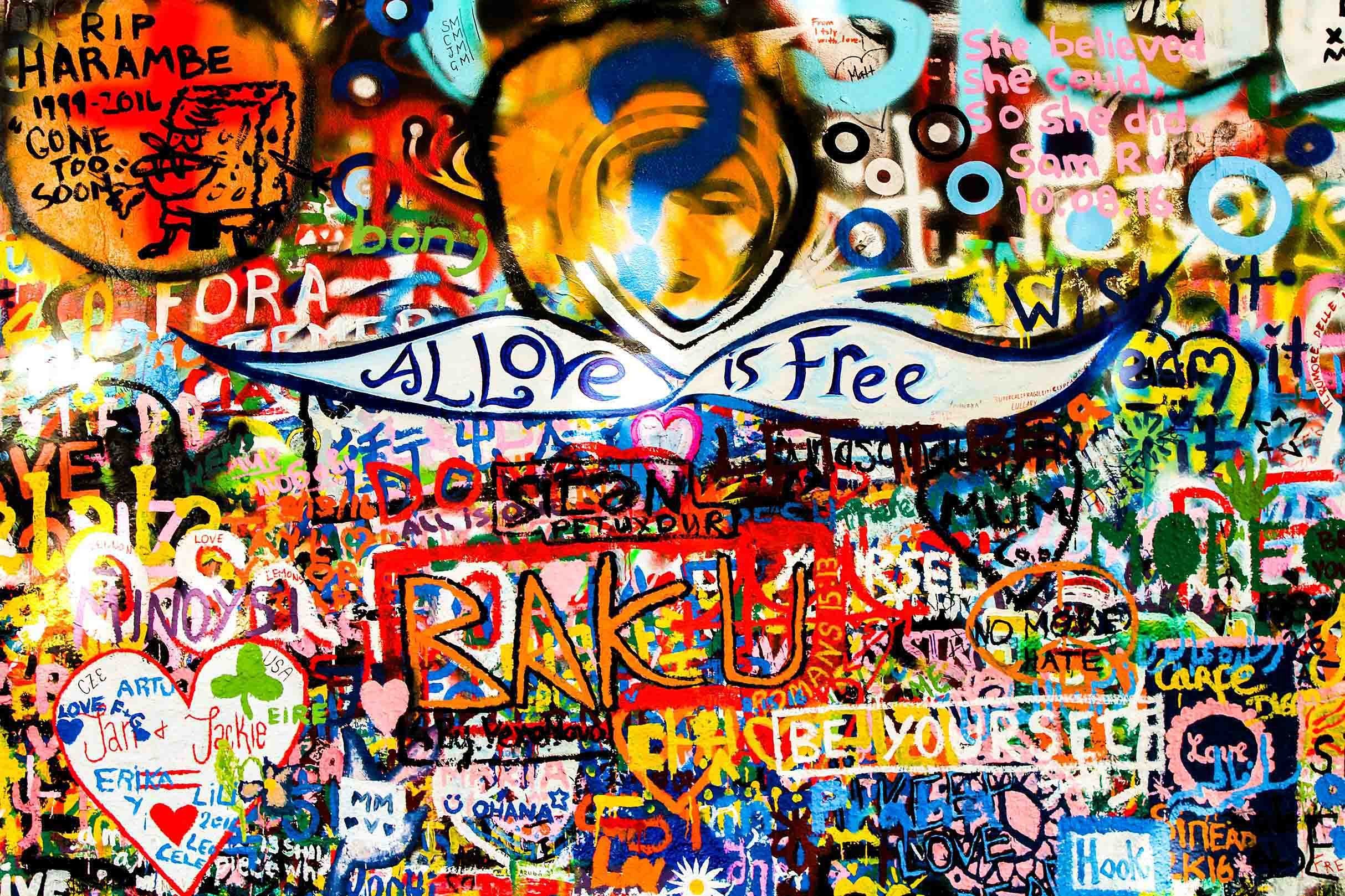 3D Meaningful Graffiti 320 Garage Door Mural Wallpaper AJ Wallpaper