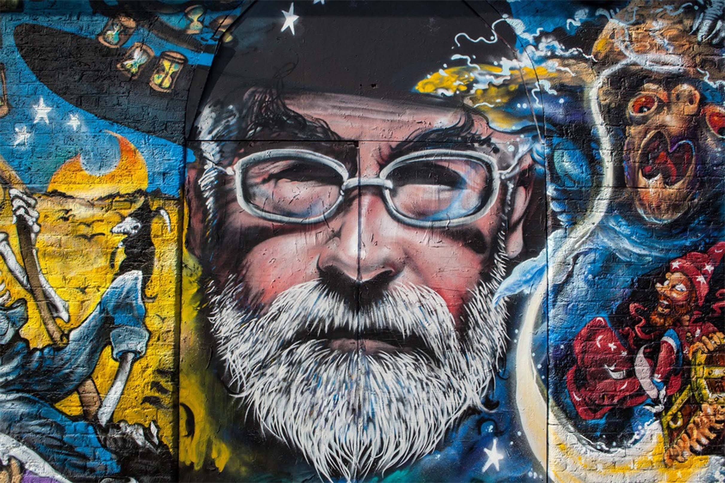 3D Graffiti Man 447 Garage Door Mural Wallpaper AJ Wallpaper