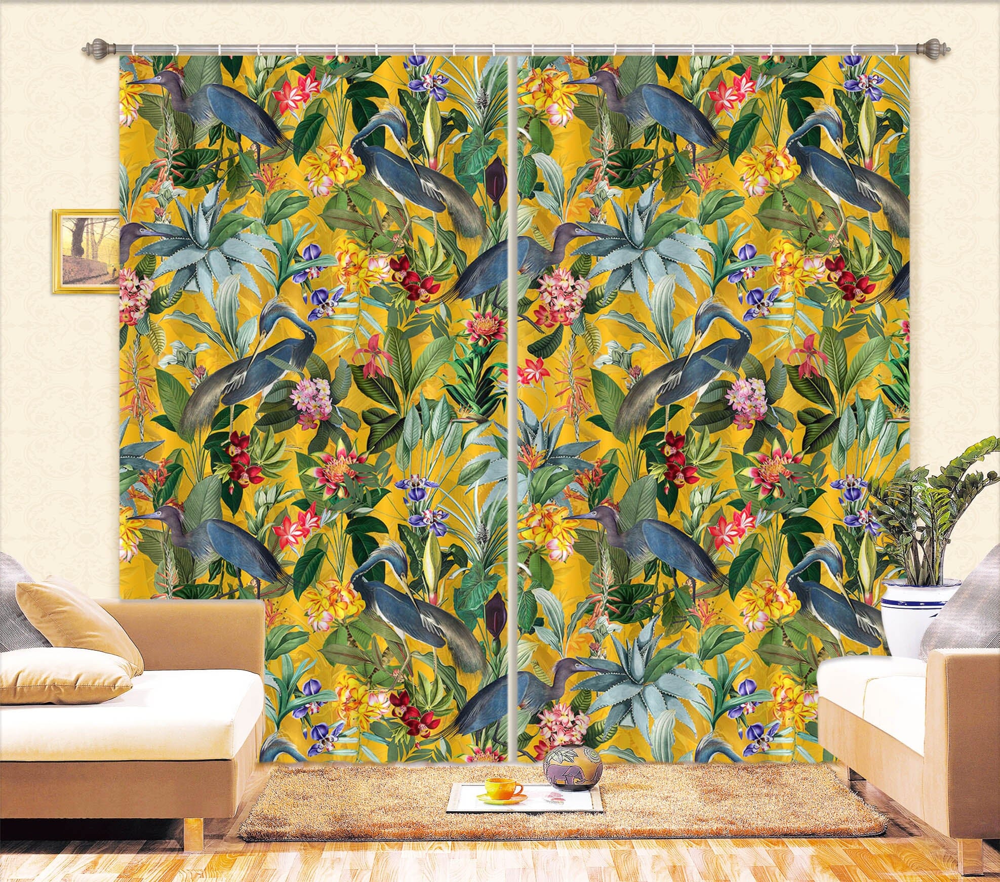 3D Yellow Woods 178 Uta Naumann Curtain Curtains Drapes Curtains AJ Creativity Home
