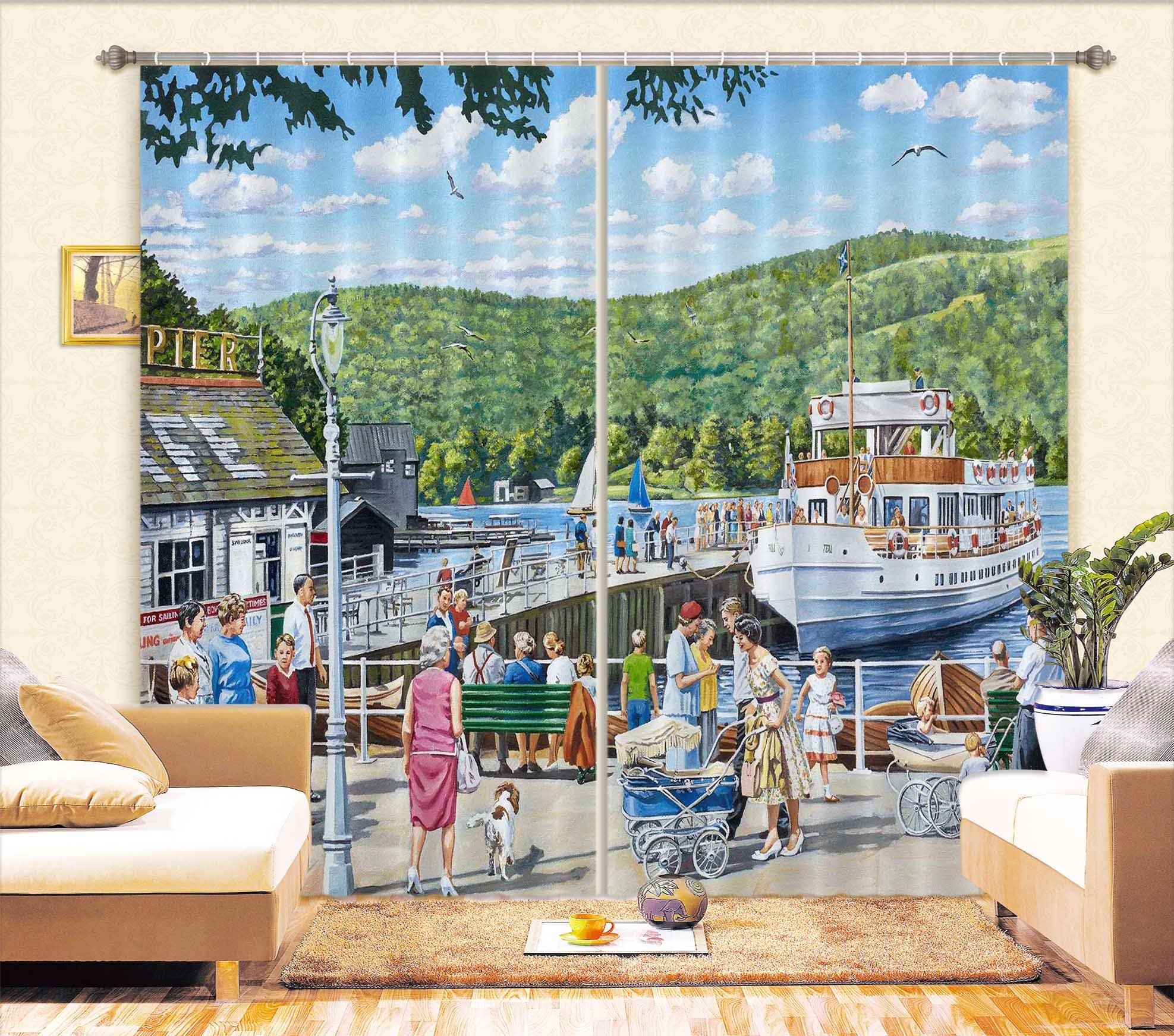 3D Bowness Pier Windermere 049 Trevor Mitchell Curtain Curtains Drapes Curtains AJ Creativity Home