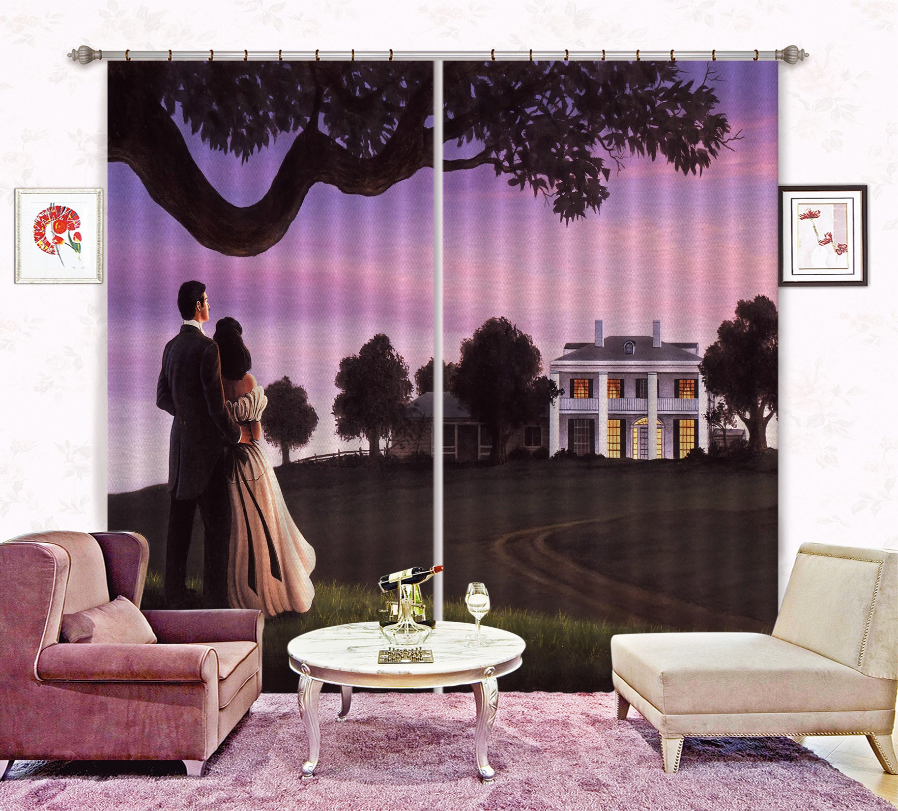 3D Tree Lovers 86081 Jerry LoFaro Curtain Curtains Drapes