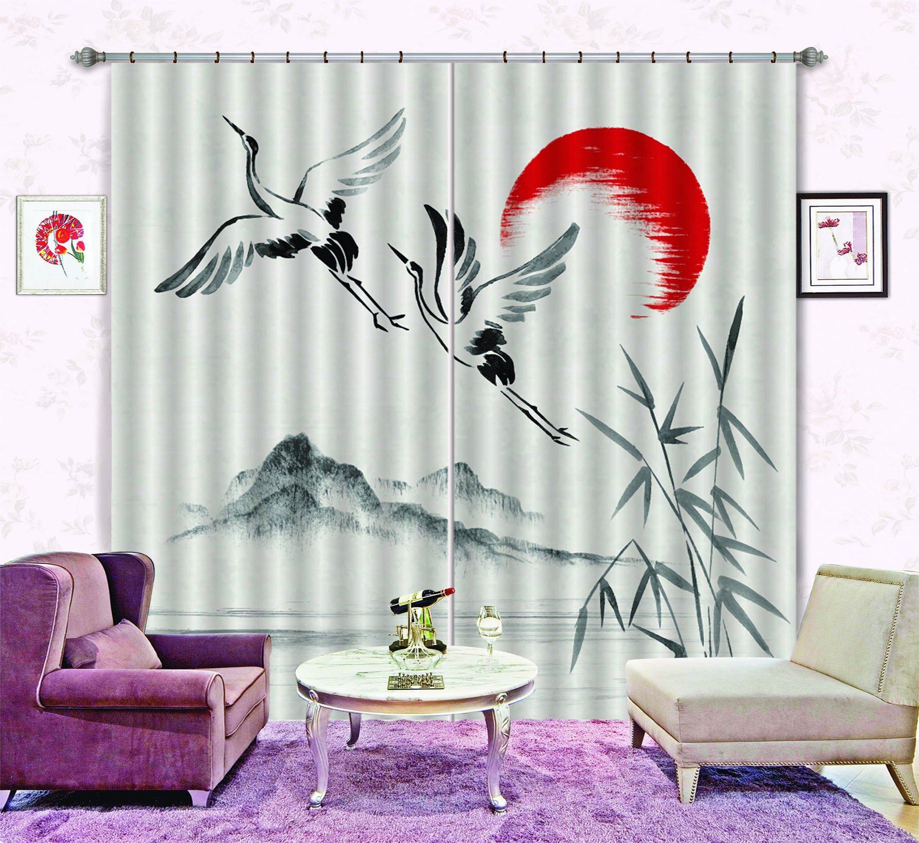 3D Flying Birds 562 Curtains Drapes Wallpaper AJ Wallpaper