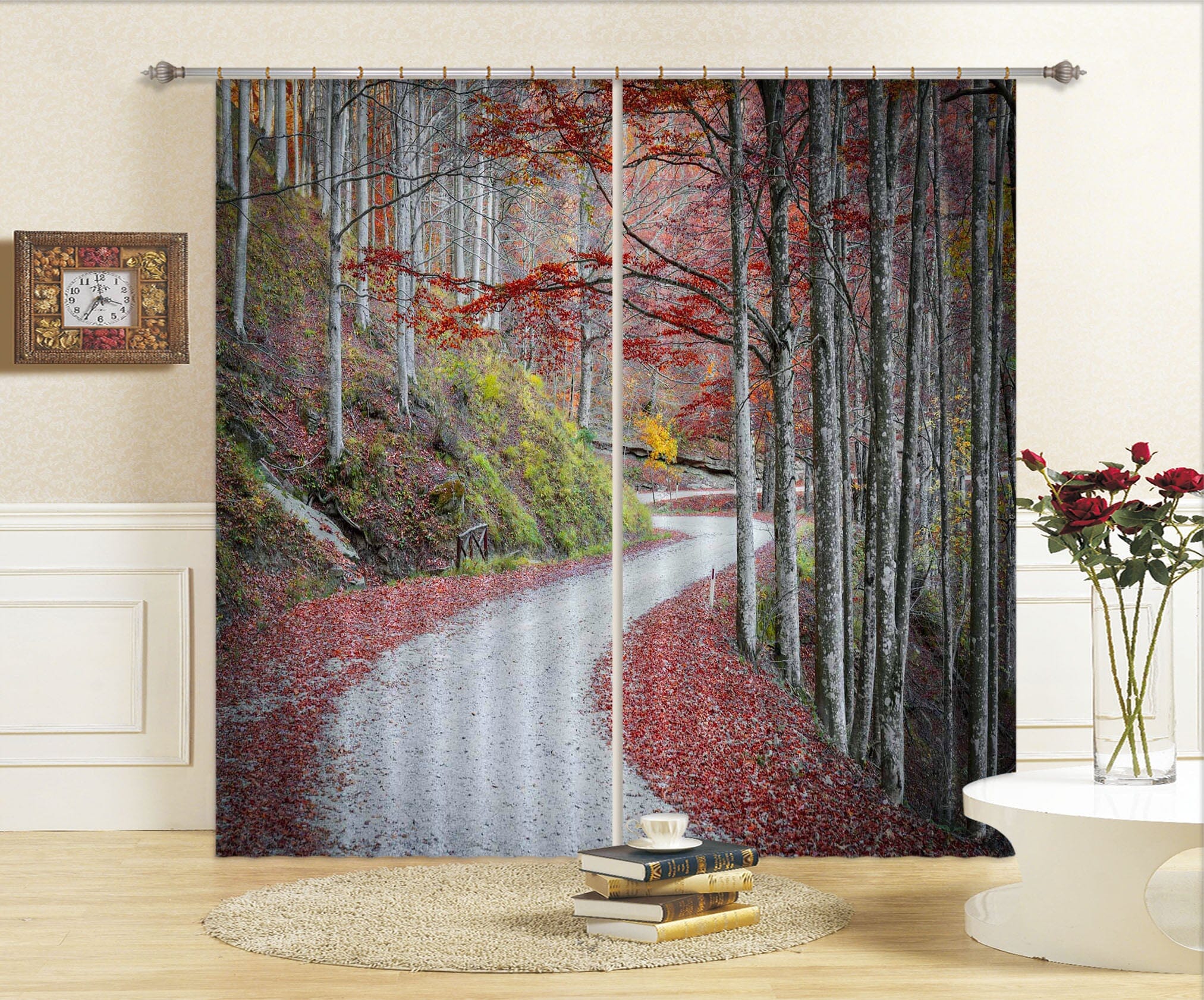 3D Maple Trail 175 Marco Carmassi Curtain Curtains Drapes Curtains AJ Creativity Home