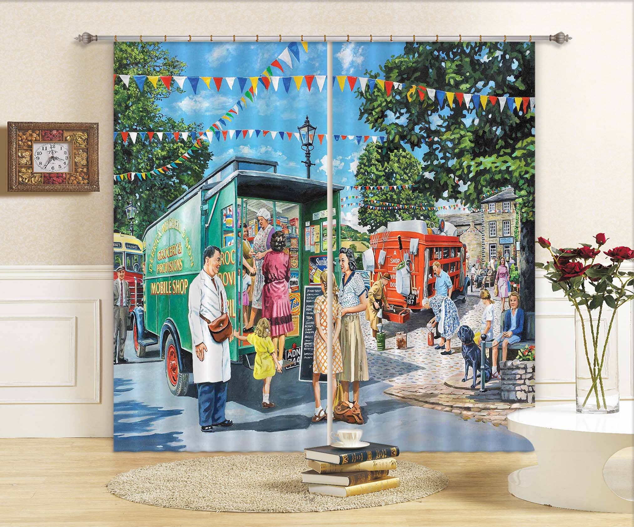 3D Mobile Shops 080 Trevor Mitchell Curtain Curtains Drapes Curtains AJ Creativity Home