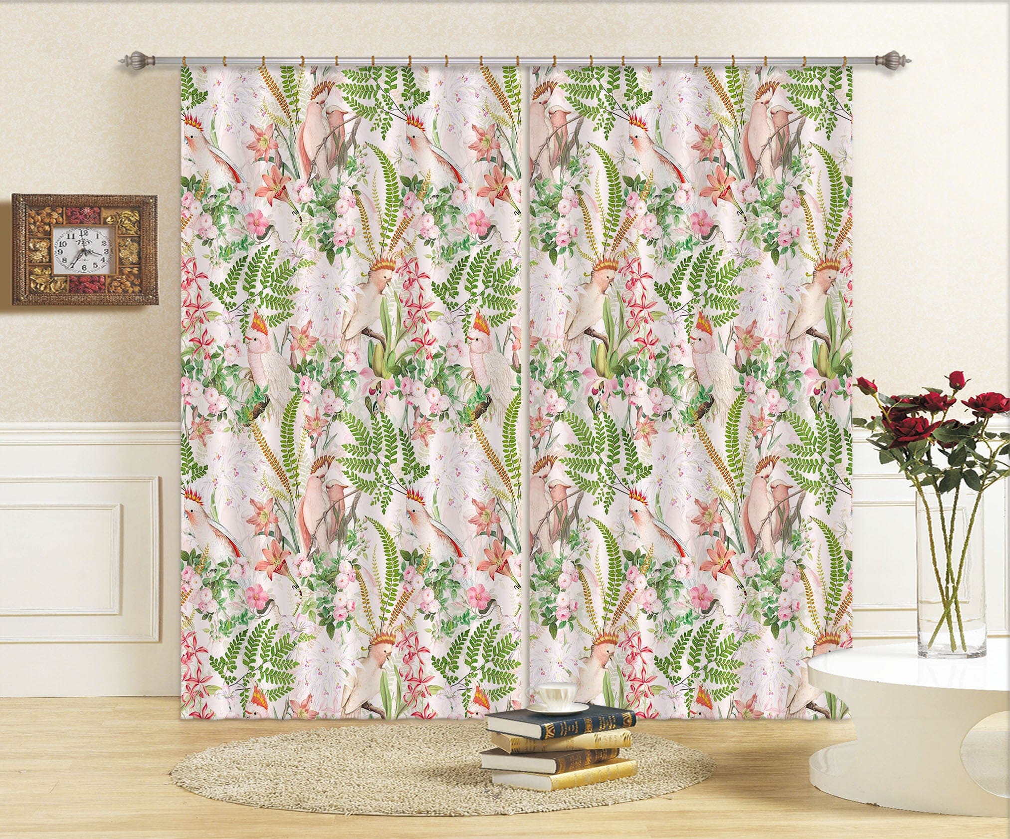 3D Fresh Flowers 127 Uta Naumann Curtain Curtains Drapes Curtains AJ Creativity Home