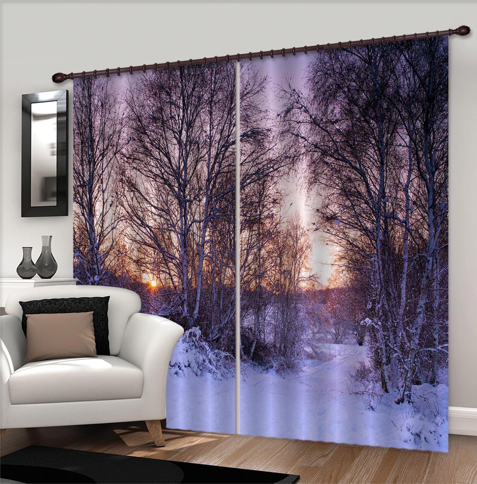 3D Dusk Forest 002 Assaf Frank Curtain Curtains Drapes Curtains AJ Creativity Home