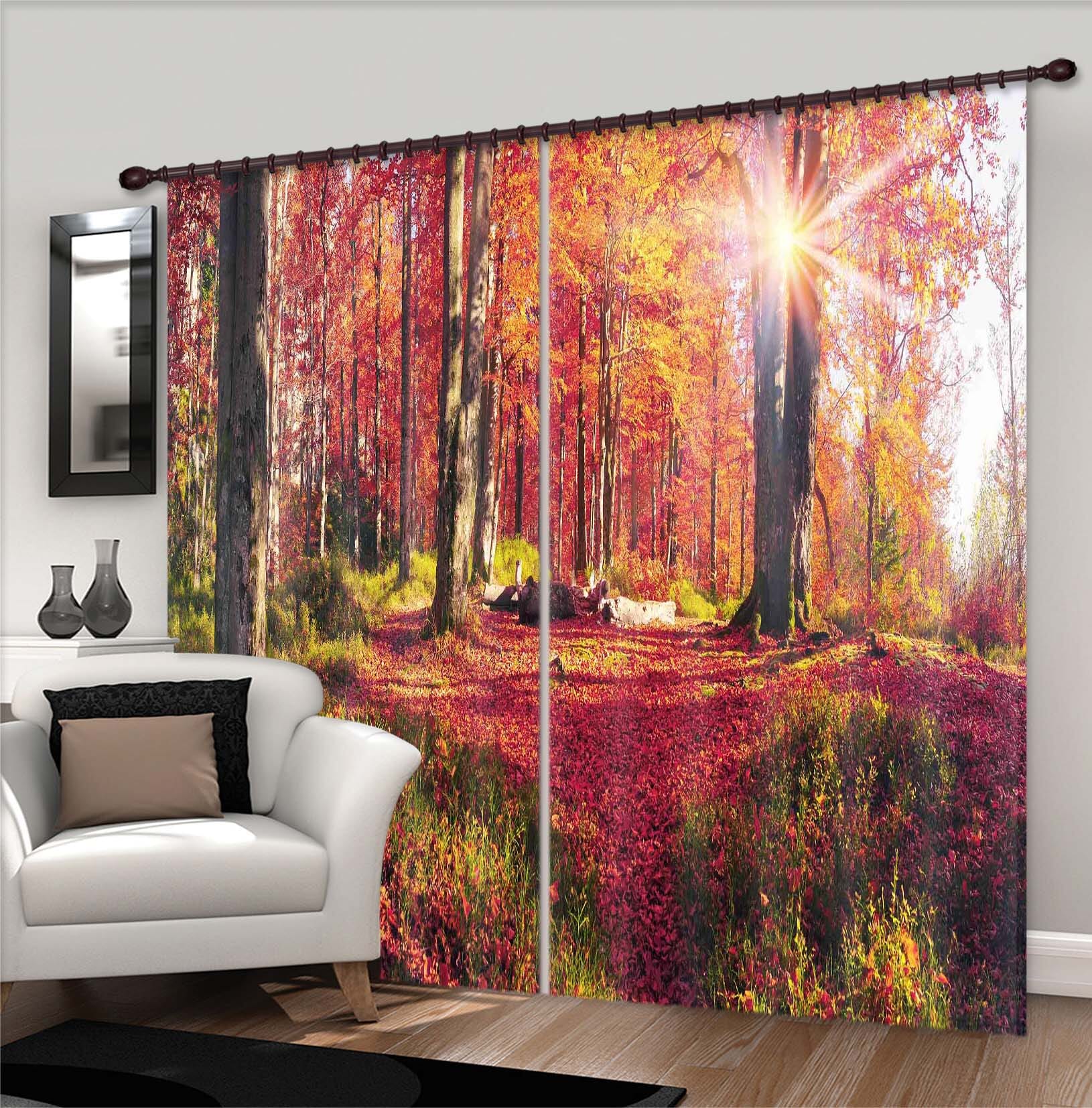 3D Red Steppe 832 Curtains Drapes Wallpaper AJ Wallpaper