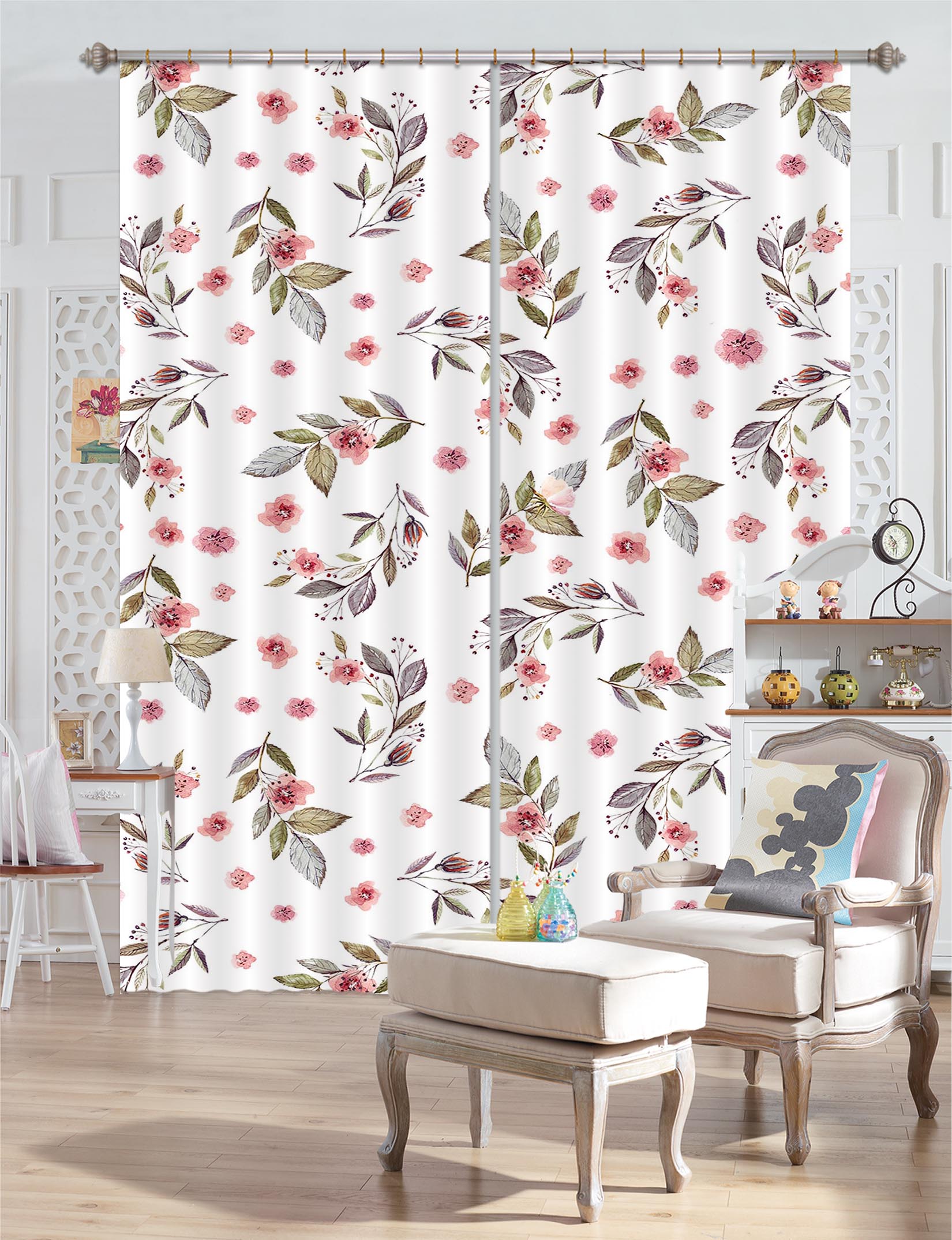 3D Red Plum 145 Uta Naumann Curtain Curtains Drapes