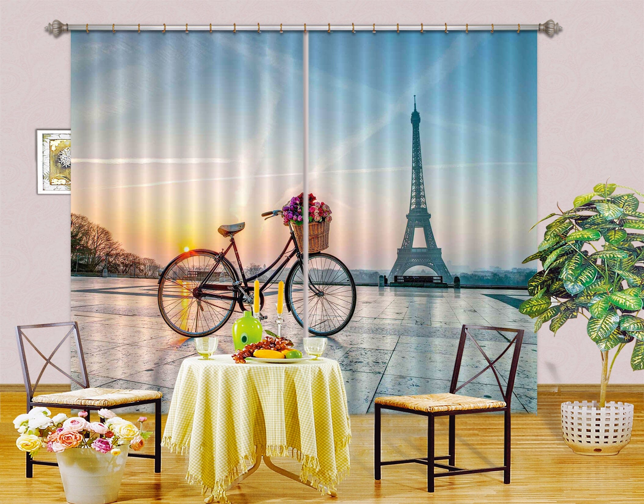 3D Eiffel Tower 004 Assaf Frank Curtain Curtains Drapes Curtains AJ Creativity Home