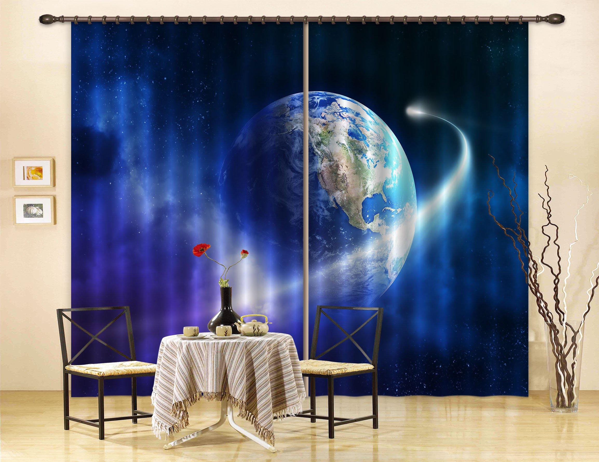 3D Space Earth 2275 Curtains Drapes Wallpaper AJ Wallpaper