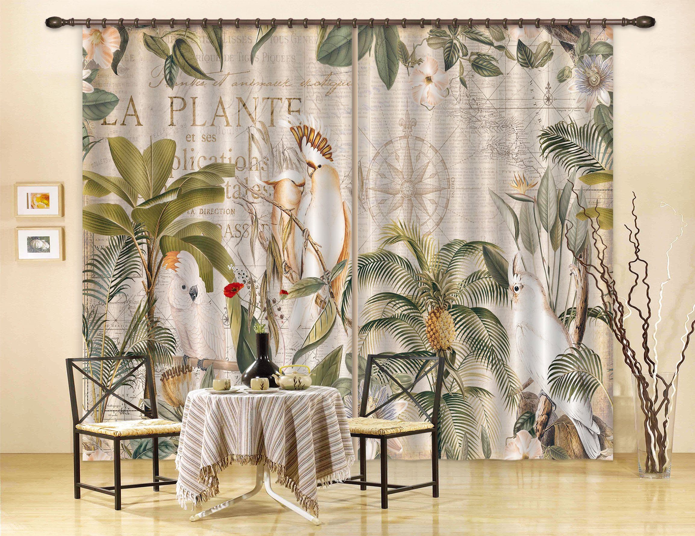 3D Bird Forest 083 Andrea haase Curtain Curtains Drapes Curtains AJ Creativity Home