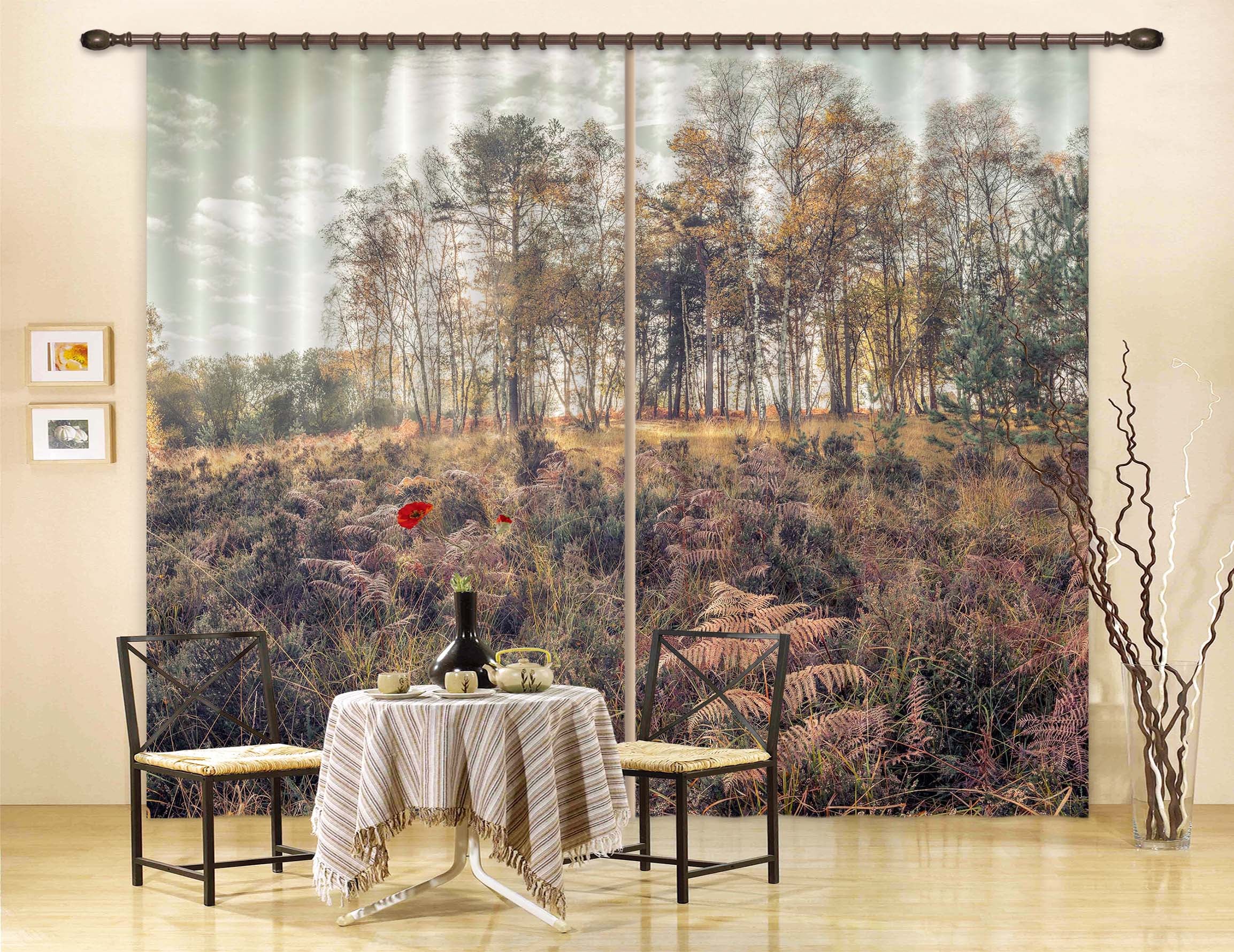 3D Dense Grass 6413 Assaf Frank Curtain Curtains Drapes