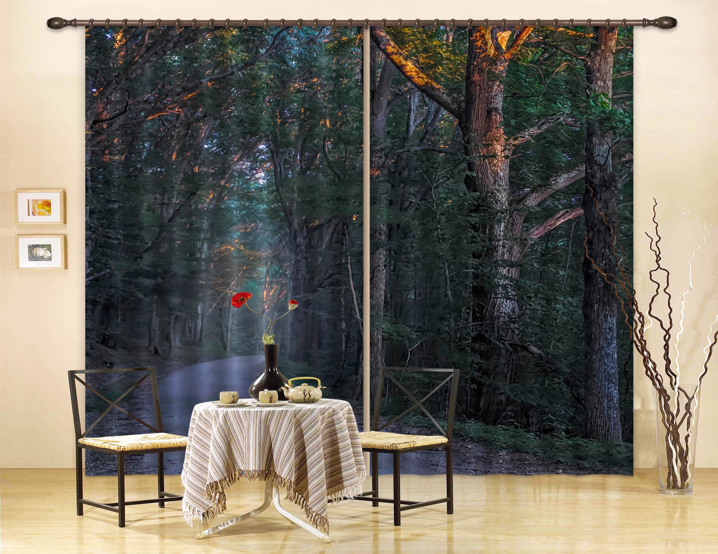 3D Forest 86083 Jerry LoFaro Curtain Curtains Drapes