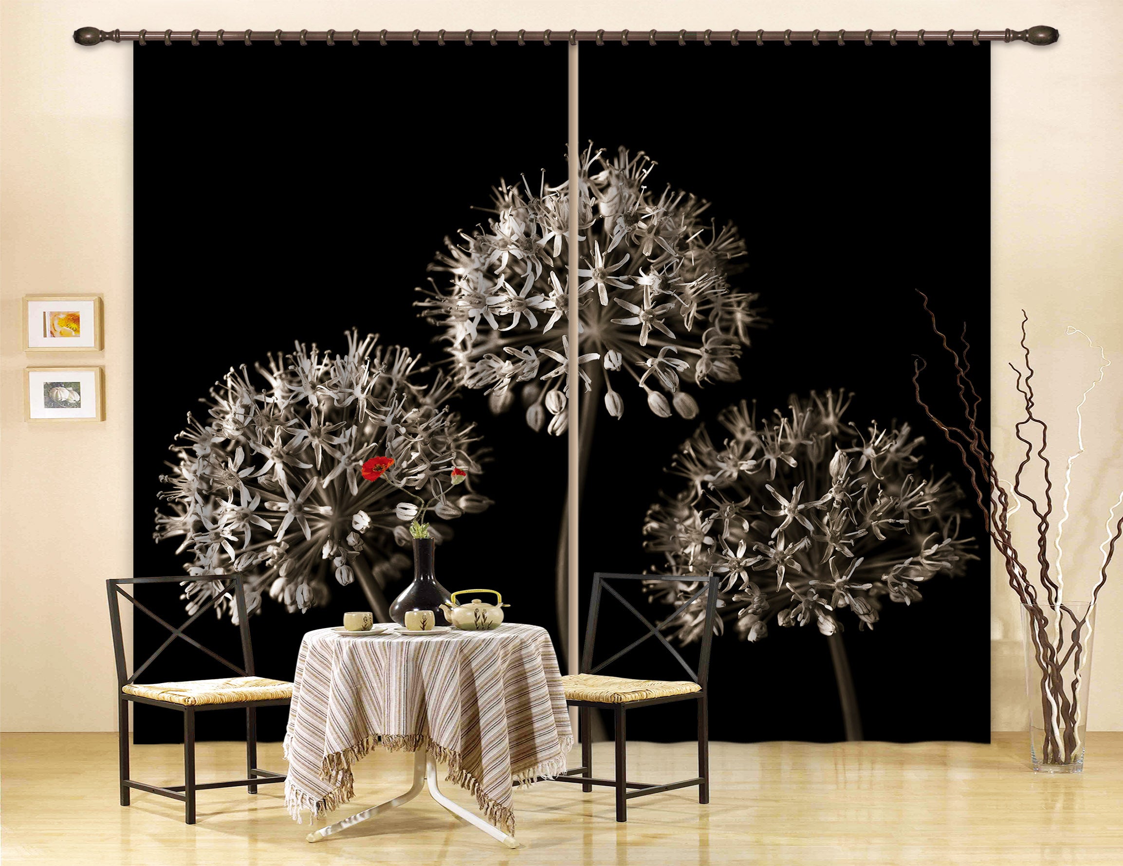 3D Dandelion 6303 Assaf Frank Curtain Curtains Drapes