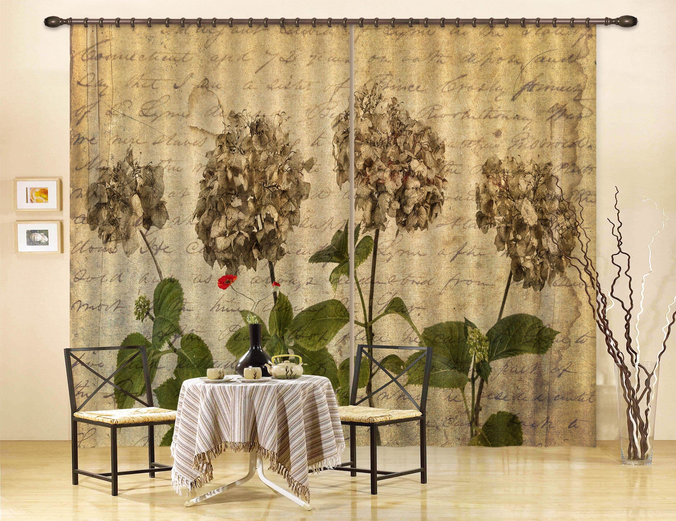 3D Dusk Flower 225 Assaf Frank Curtain Curtains Drapes Curtains AJ Creativity Home