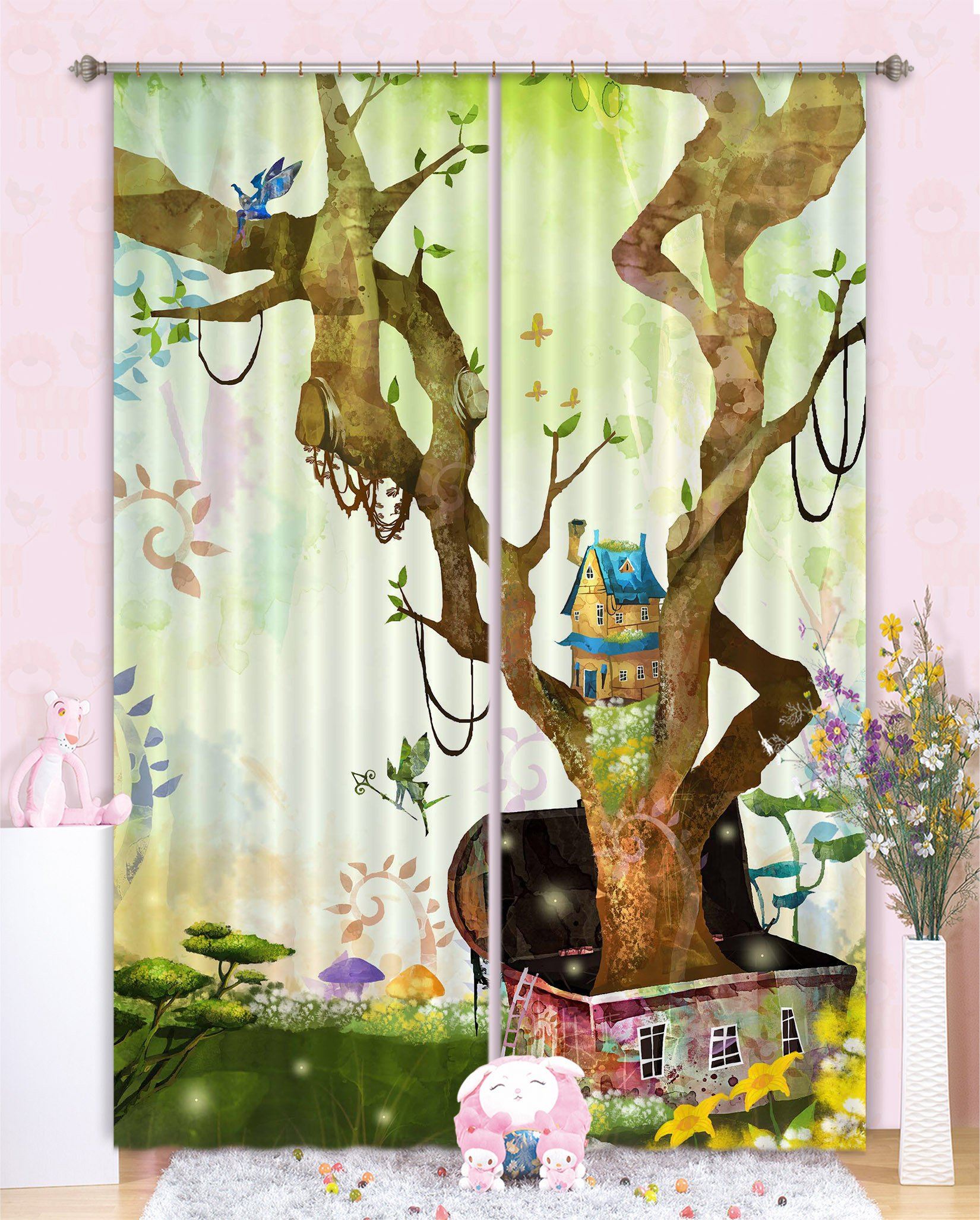 3D Magic Tree House 70 Curtains Drapes Wallpaper AJ Wallpaper