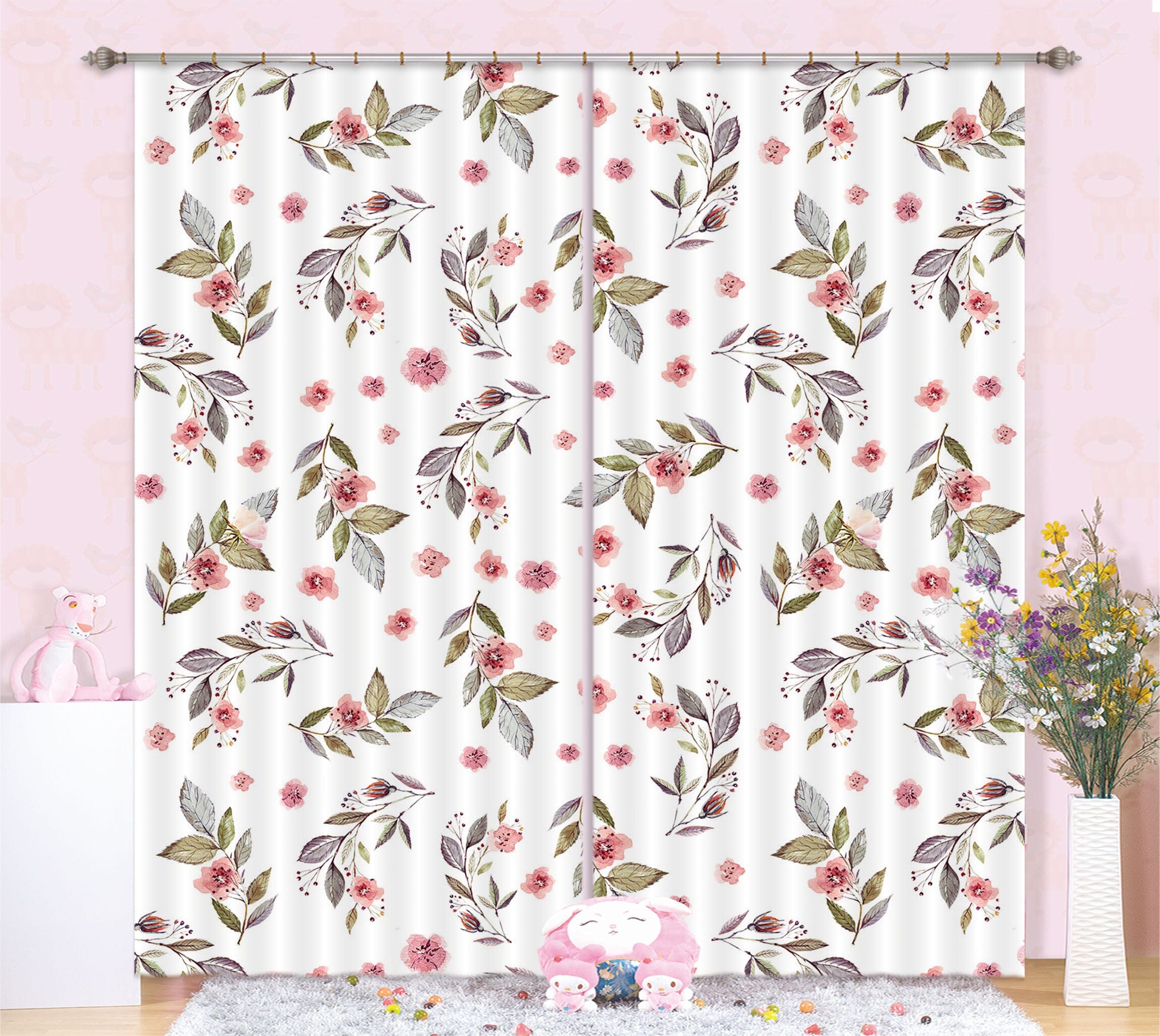3D Red Plum 145 Uta Naumann Curtain Curtains Drapes Curtains AJ Creativity Home
