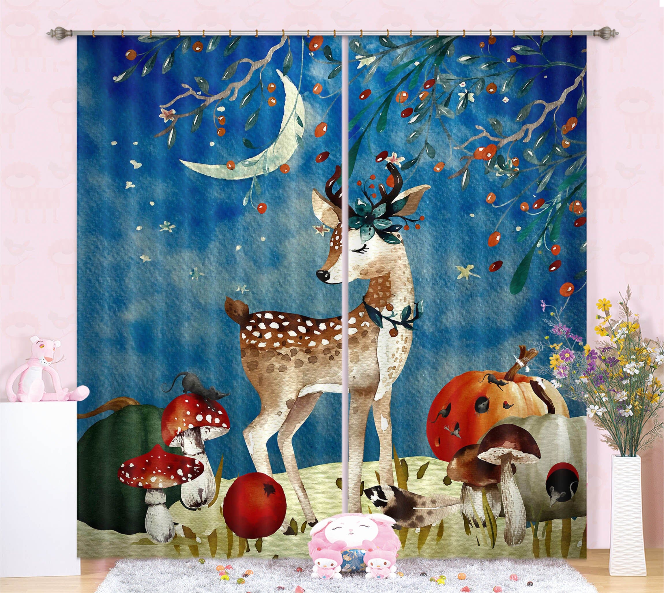 3D Moon Sika 170 Uta Naumann Curtain Curtains Drapes Curtains AJ Creativity Home