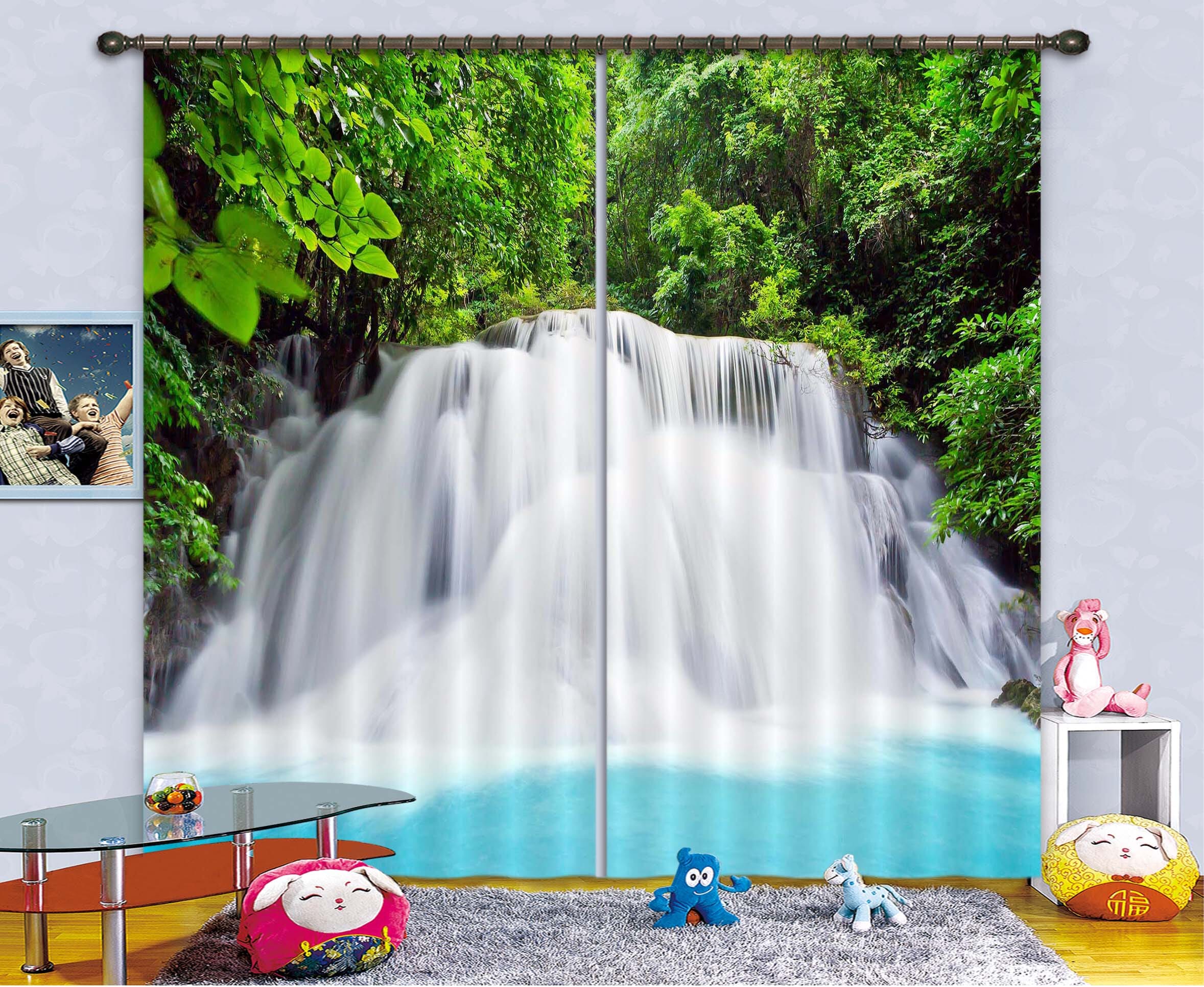 3D Big Waterfall 828 Curtains Drapes Wallpaper AJ Wallpaper