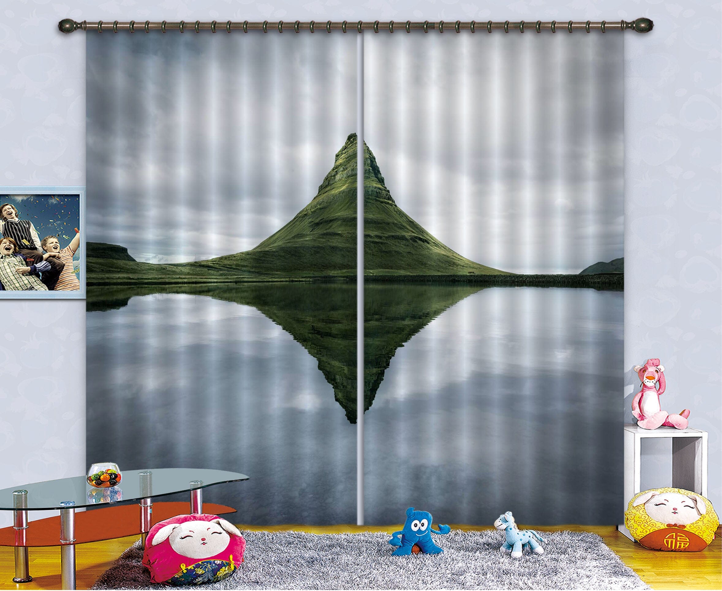 3D Lakes And Mountains 125 Marco Carmassi Curtain Curtains Drapes Curtains AJ Creativity Home